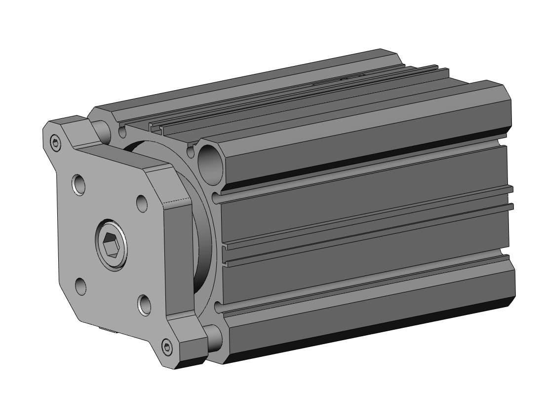 SMC CDQMB63-75-M9BSDPC compact guide rod cylinder, cqm, COMPACT CYLINDER W/GUIDE