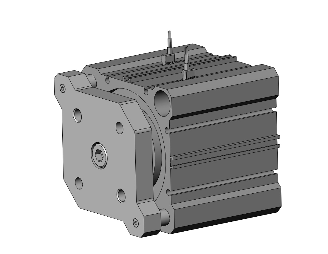 SMC CDQMB80-35-M9PWV cyl, compact, auto-switch, CQM COMPACT GUIDE ROD CYLINDER