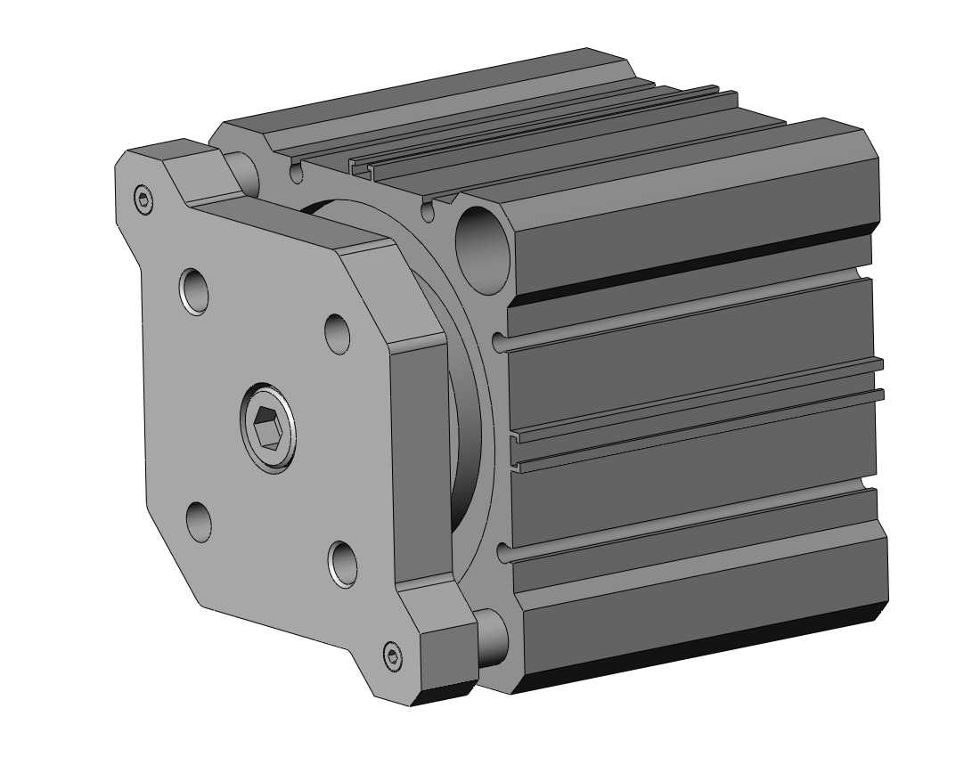 SMC CDQMB80-35 cyl, compact, auto-switch, CQM COMPACT GUIDE ROD CYLINDER