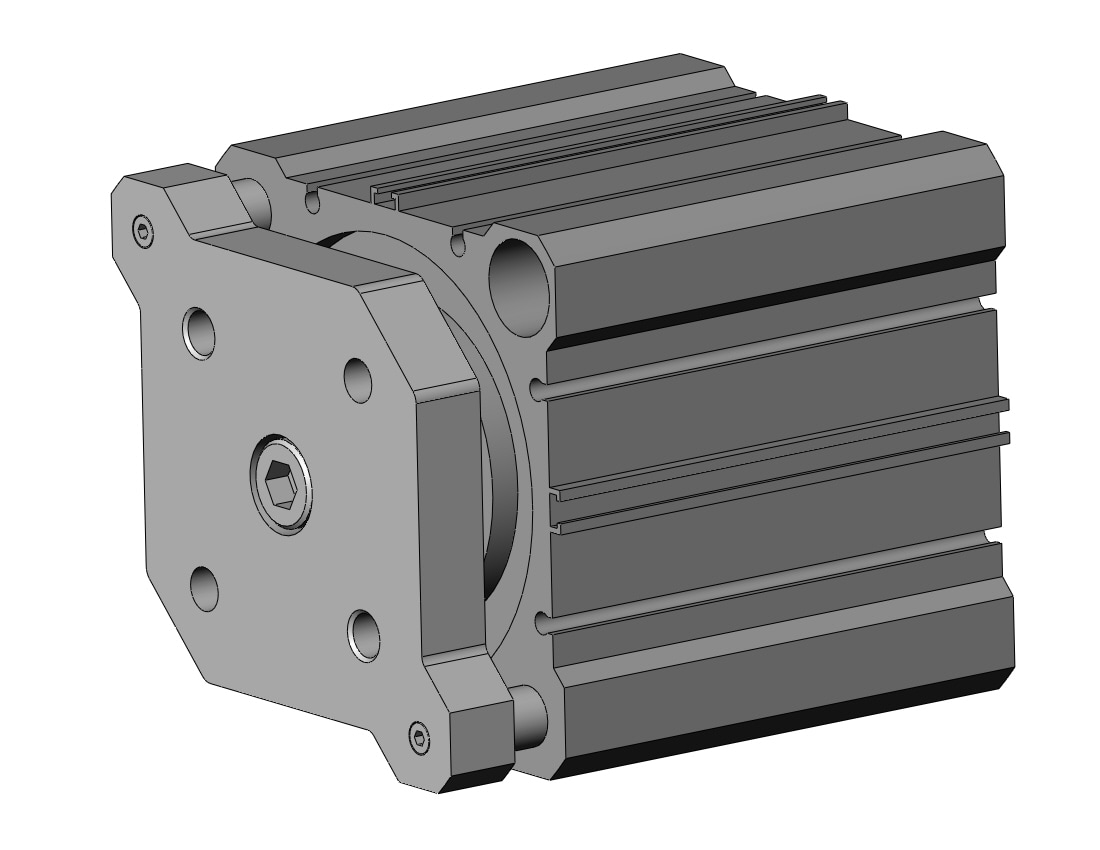 SMC CDQMB80-45 cyl, compact, auto-switch, CQM COMPACT GUIDE ROD CYLINDER