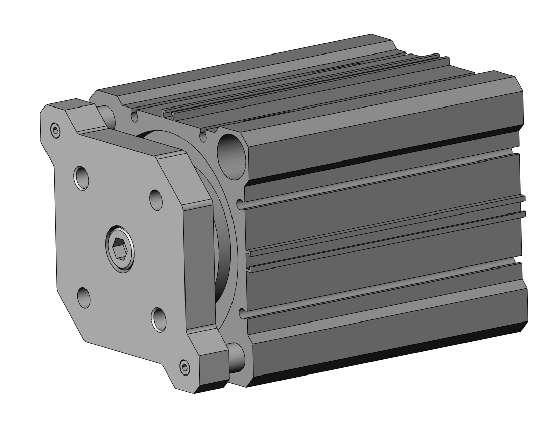 SMC CDQMB80-75-M9BW 80mm cqm dbl acting. auto-sw, CQM COMPACT GUIDE ROD CYLINDER