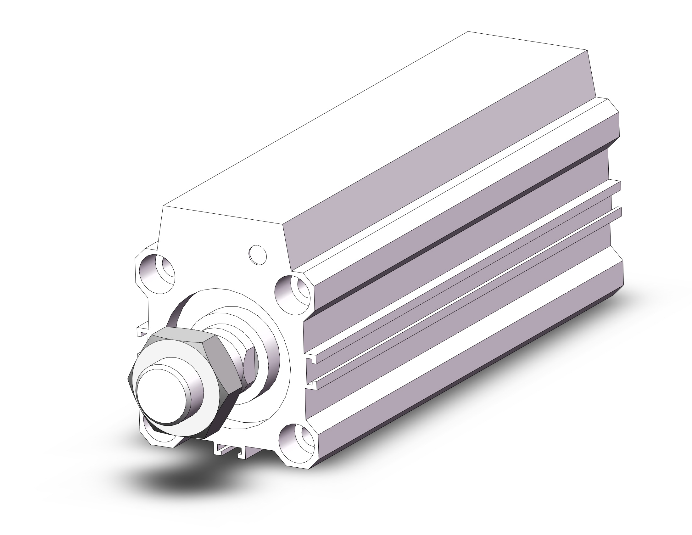 SMC CDQP2B32-100DM cyl, compact,axial piping,a-sw, CQ2 COMPACT CYLINDER