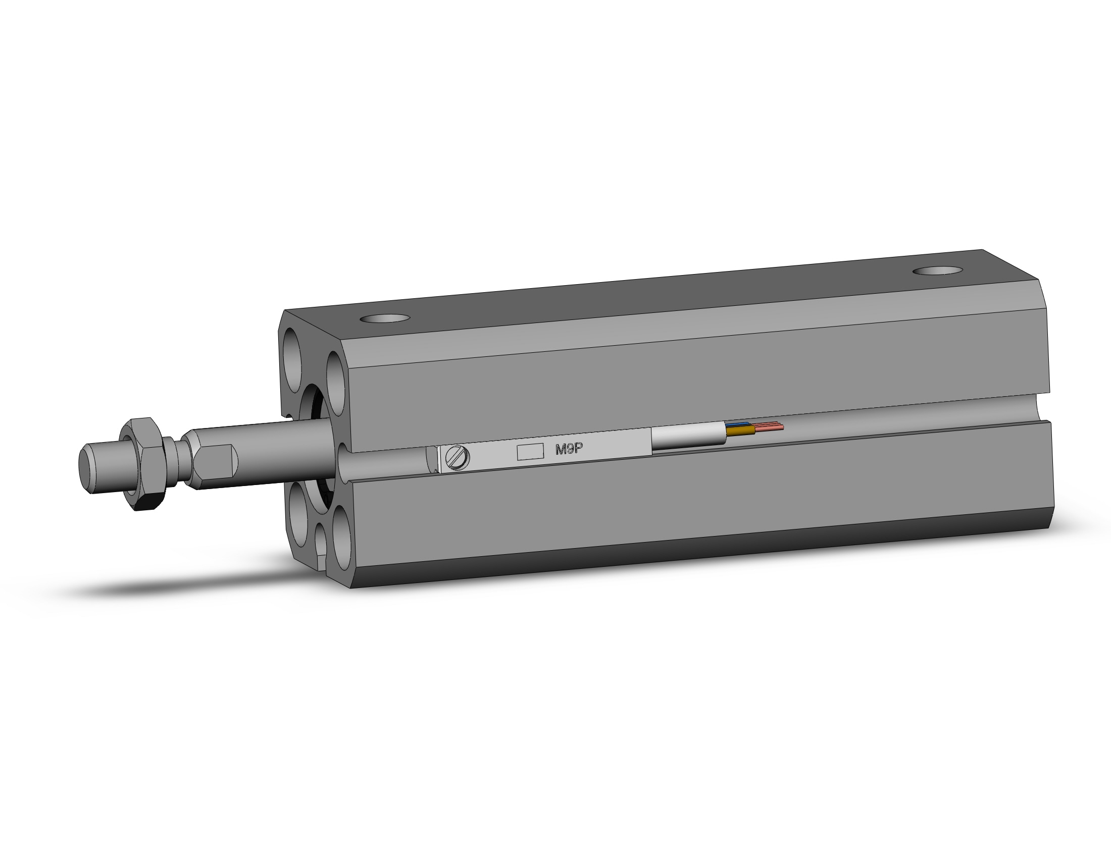 SMC CDQSB12-40DCM-M9PSAPC cyl, compact, dbl act long stk, CQS COMPACT CYLINDER