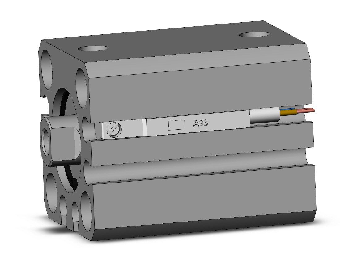 SMC CDQSB16-15D-A93LS 16mm cqs dbl-act auto-sw, CQS COMPACT CYLINDER