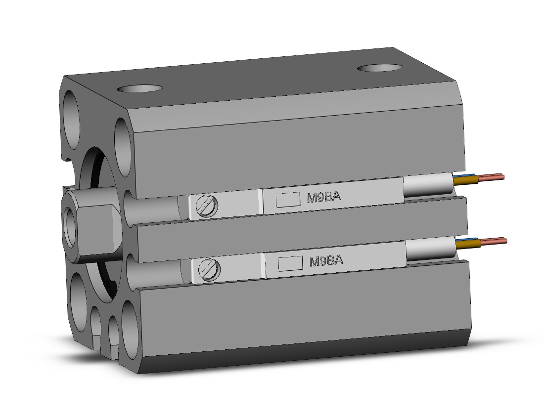 SMC CDQSB16-15D-M9BAL 16mm cqs dbl-act auto-sw, CQS COMPACT CYLINDER