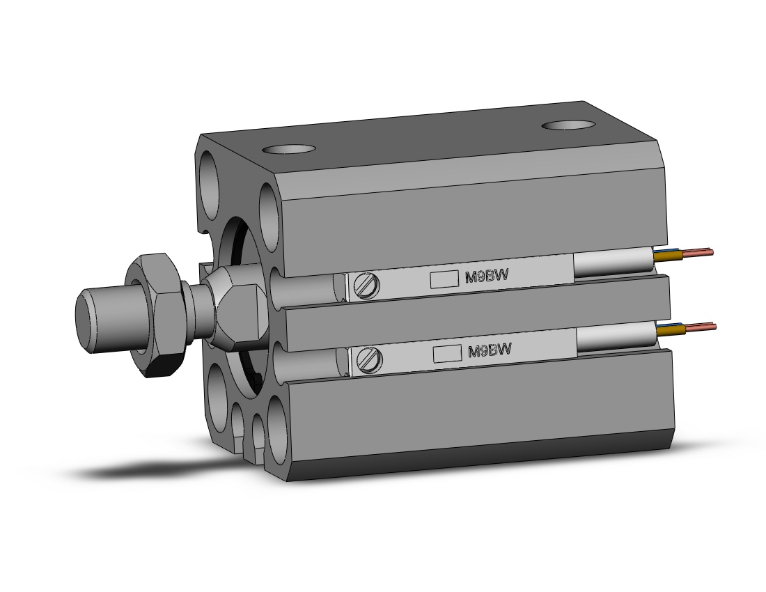 SMC CDQSB16-15DCM-M9BWL cylinder, compact, COMPACT CYLINDER