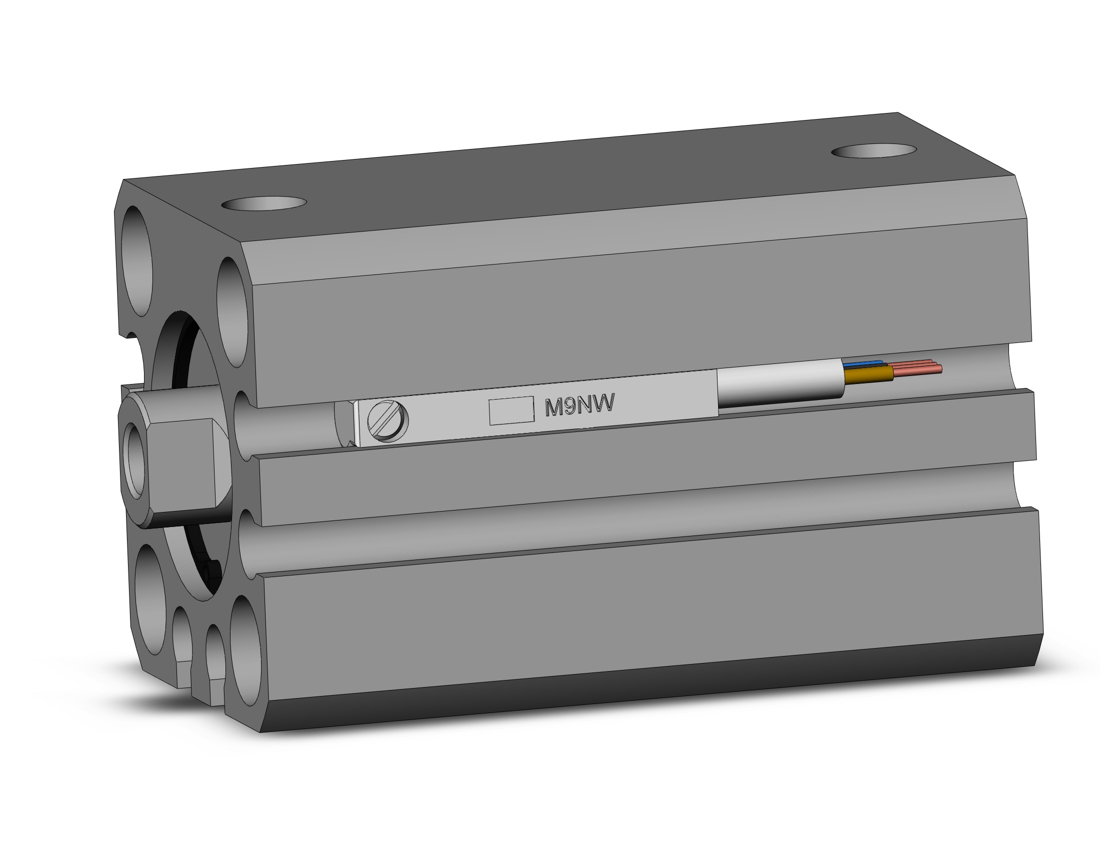 SMC CDQSB16-25D-M9NWSBPCS cylinder, compact, COMPACT CYLINDER