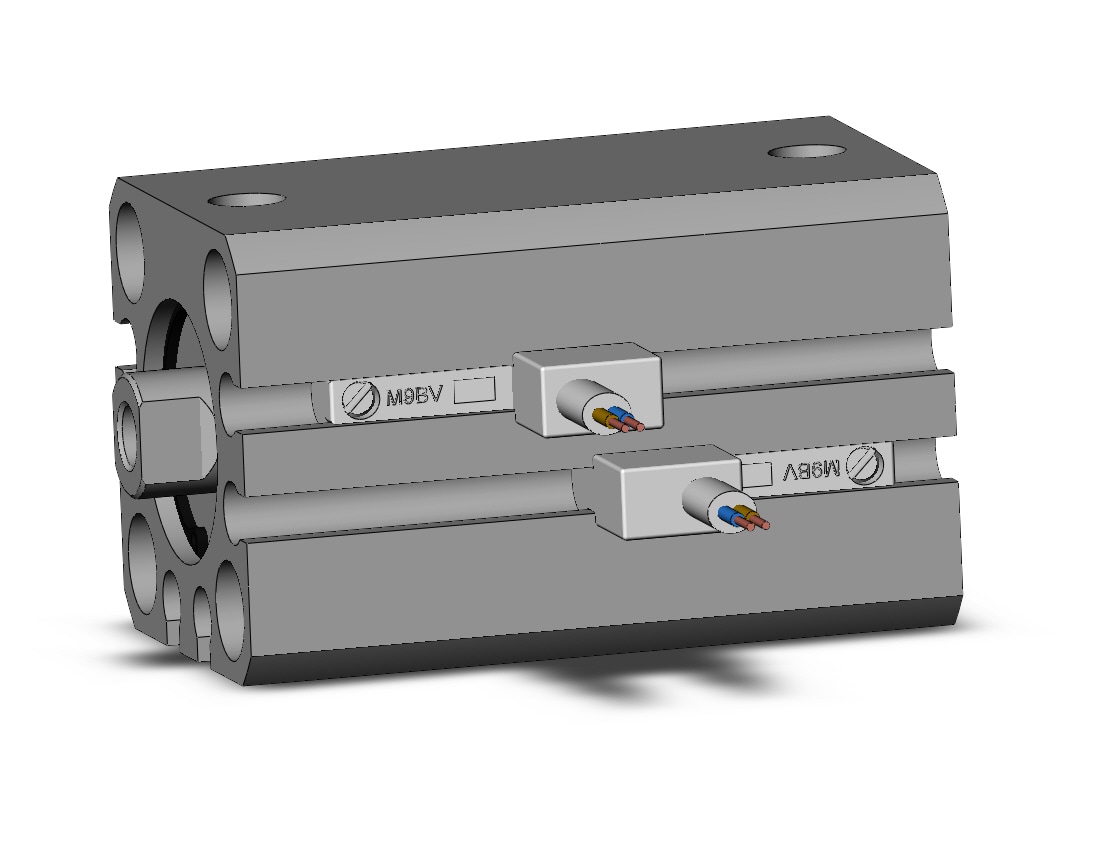 SMC CDQSB16-25DC-M9BVL 16mm cqs dbl-act auto-sw, CQS COMPACT CYLINDER