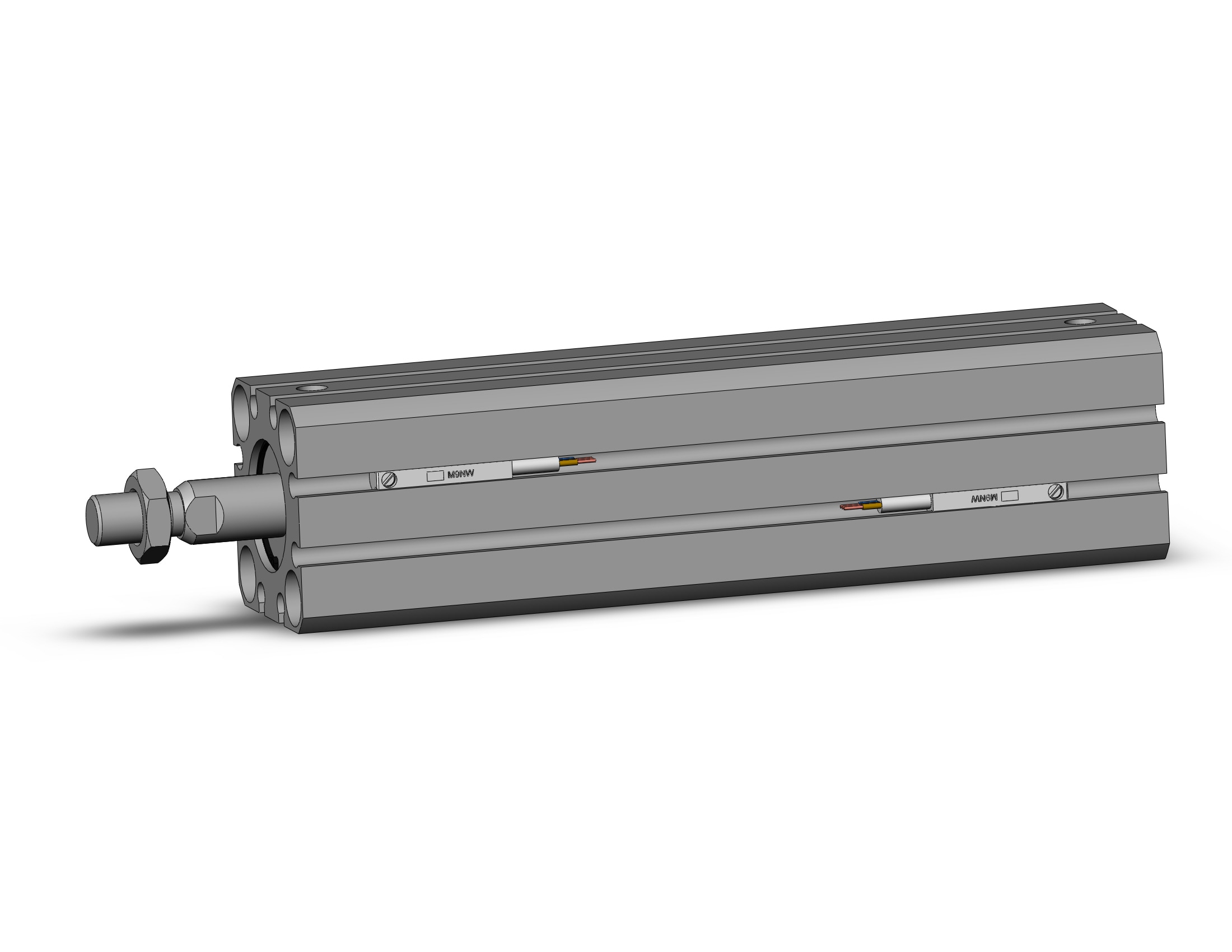 SMC CDQSB20-100DCM-M9NWSAPC cyl, compact, dbl act long stk, RSH STOPPER CYLINDER