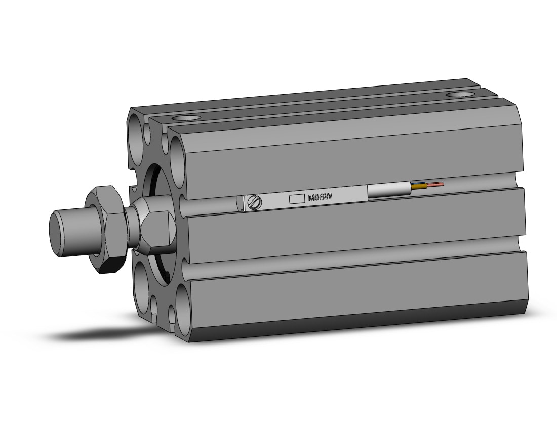 SMC CDQSB20-30DM-M9BWZS cyl, compact, dbl act, auto-sw, CQS COMPACT CYLINDER