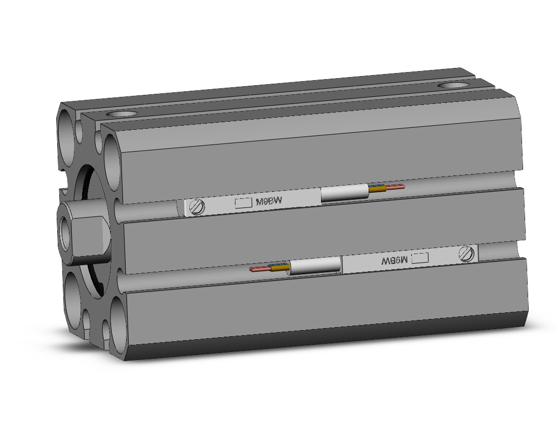 SMC CDQSB20-35DC-M9BWL cyl, compact, dbl act, auto-sw, CQS COMPACT CYLINDER