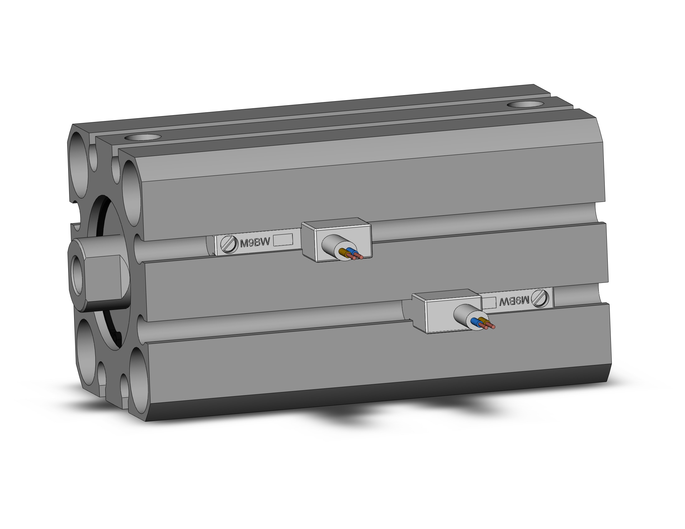 SMC CDQSB20-35DC-M9BWVL cyl, compact, dbl act, auto-sw, CQS COMPACT CYLINDER