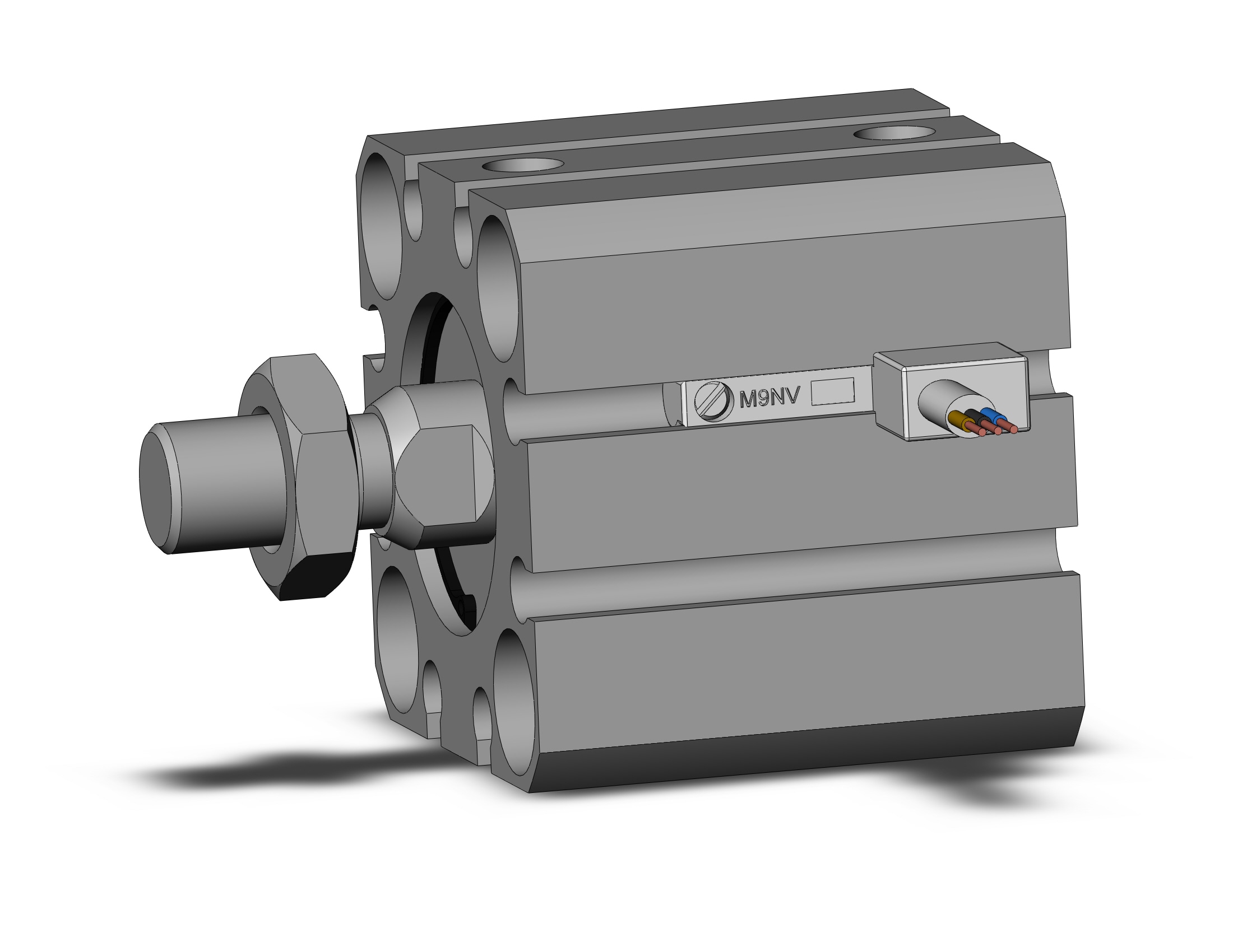 SMC CDQSB20-5DM-M9NVLS cylinder, compact, COMPACT CYLINDER