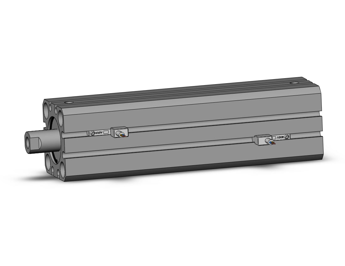 SMC CDQSB25-100DC-M9BVL cyl, compact, dbl act long stk, CQS COMPACT CYLINDER