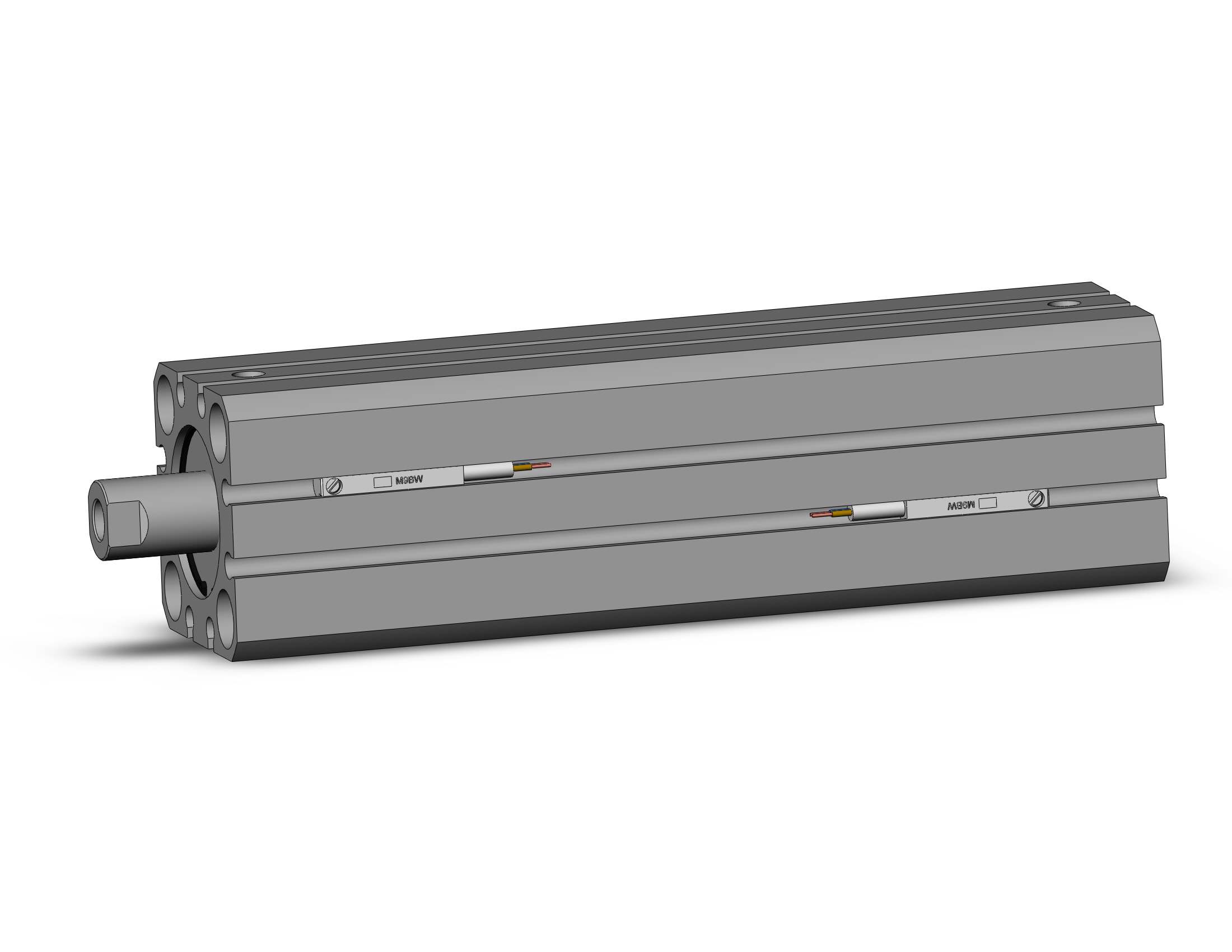 SMC CDQSB25-100DC-M9BWL cyl, compact, dbl act long stk, CQS COMPACT CYLINDER