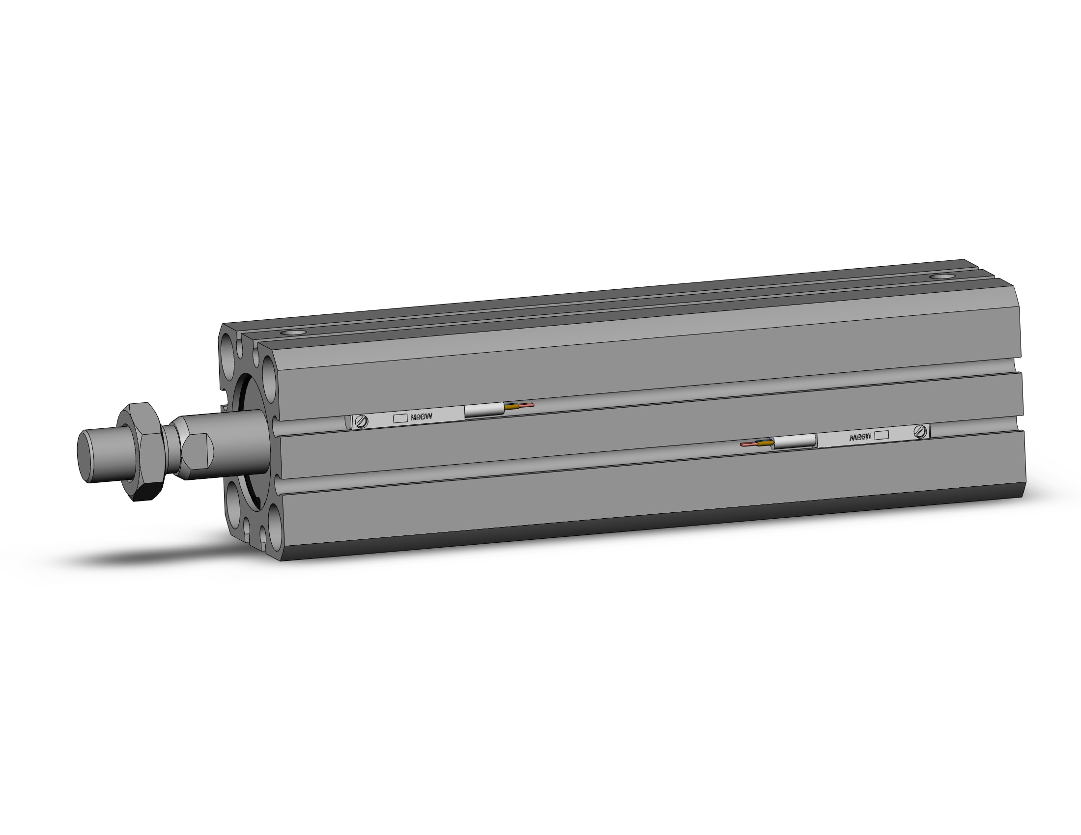 SMC CDQSB25-100DCM-M9BWL cyl, compact, dbl act long stk, CQS COMPACT CYLINDER