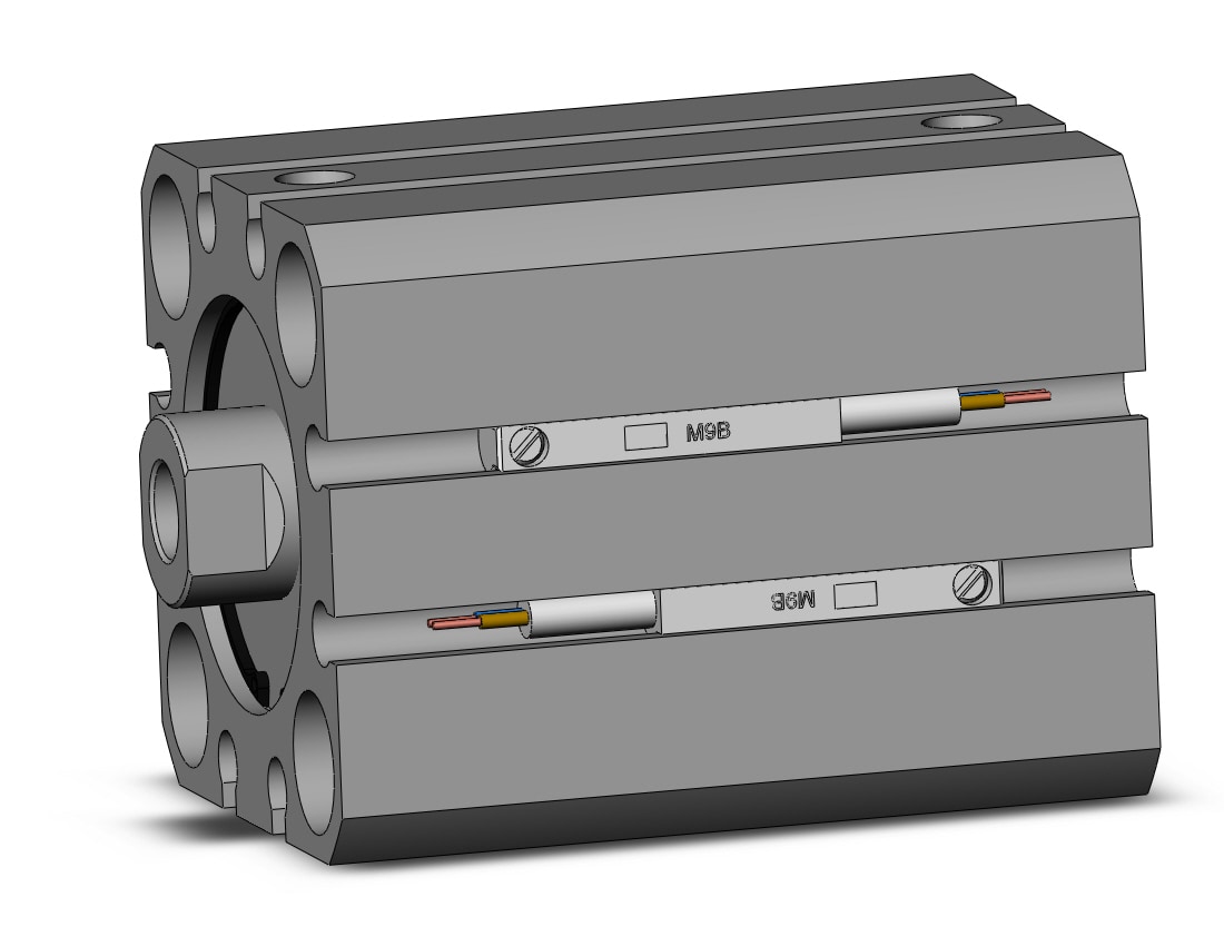 SMC CDQSB25-20D-M9BL 25mm cqs dbl-act auto-sw, CQS COMPACT CYLINDER