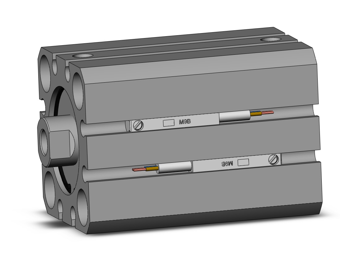 SMC CDQSB25-25DC-M9B 25mm cqs dbl-act auto-sw, CQS COMPACT CYLINDER