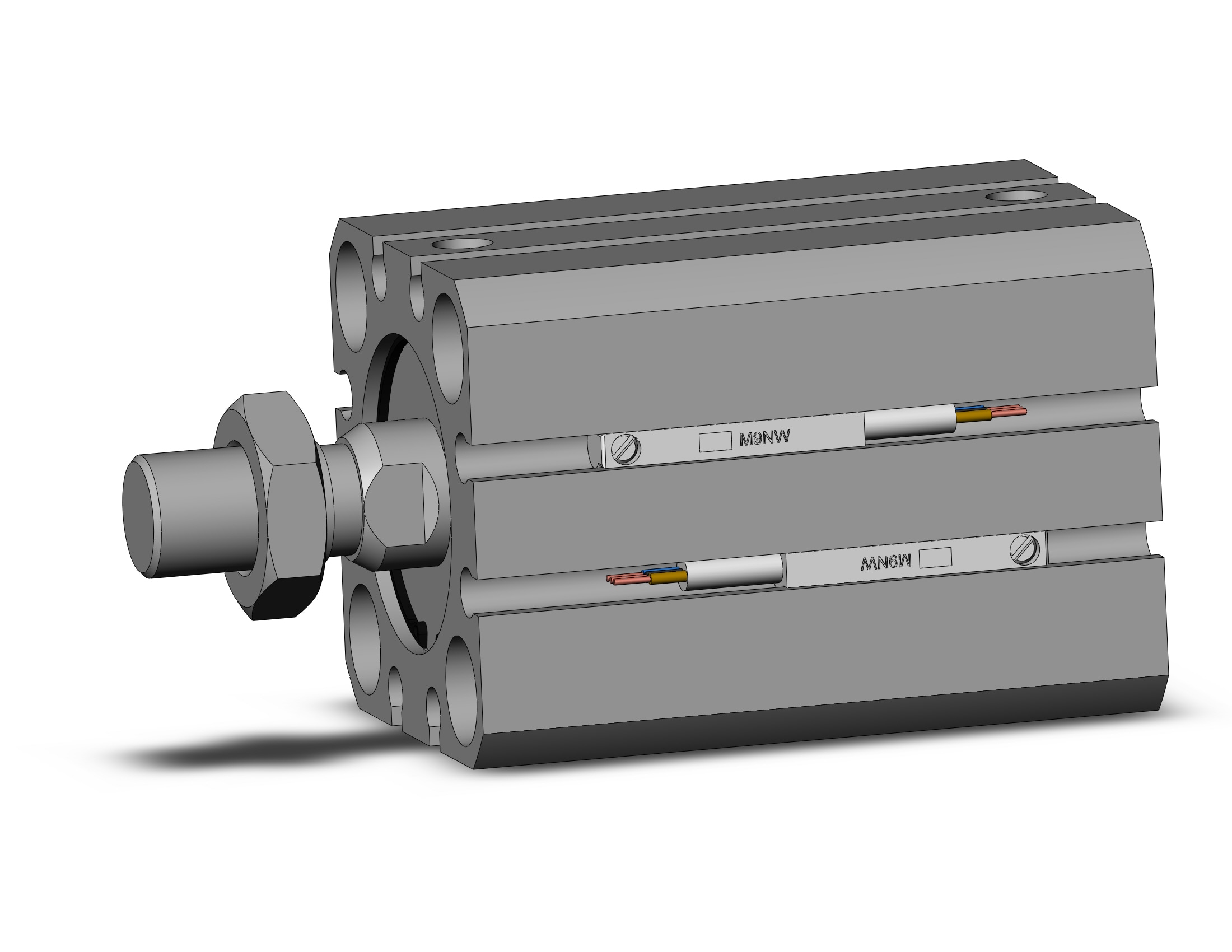 SMC CDQSB25-25DM-M9NWL cylinder compact, CQS COMPACT CYLINDER