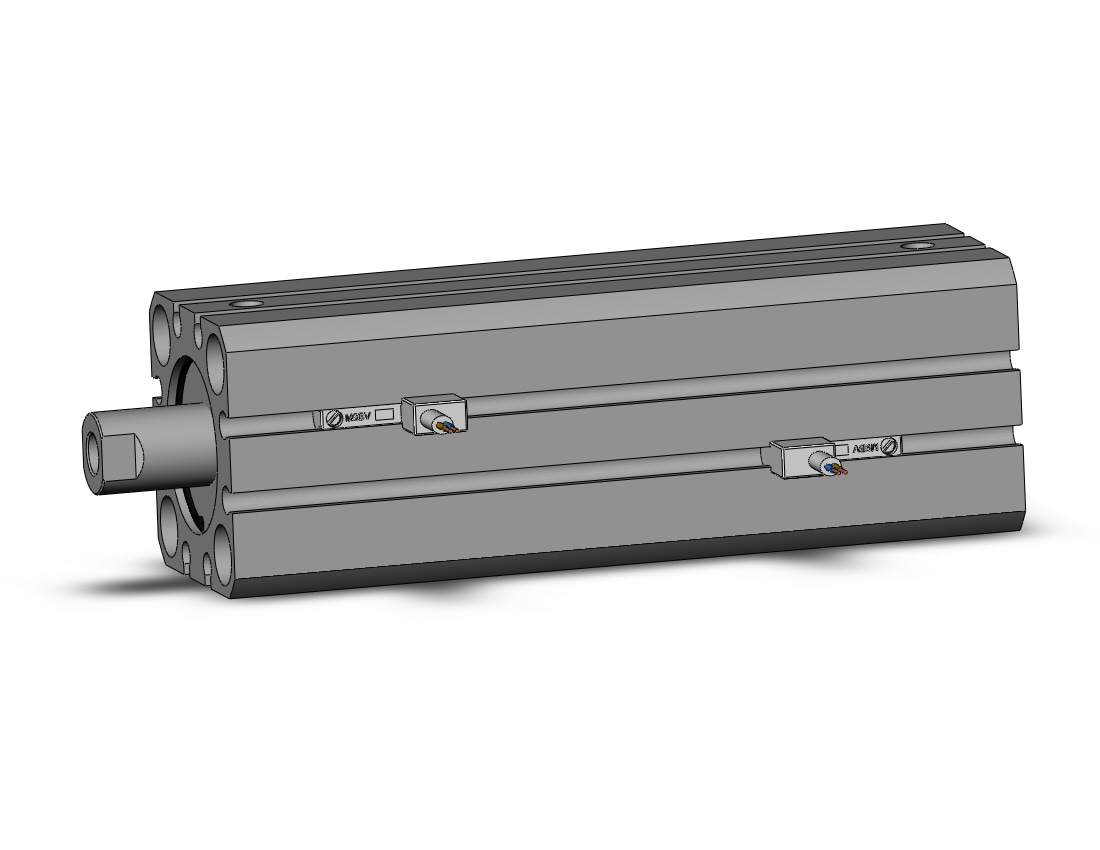 SMC CDQSB25-75DC-M9BVSAPC cyl, compact, dbl act long stk, CQS COMPACT CYLINDER