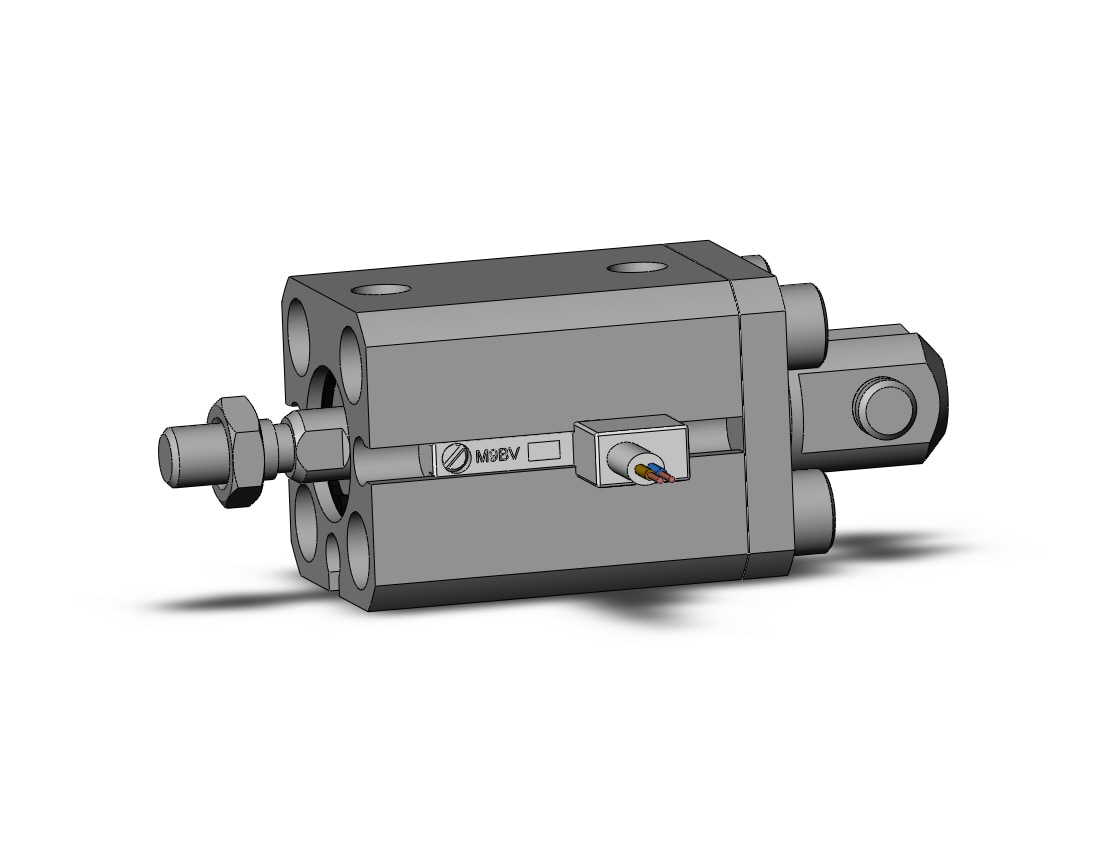 SMC CDQSD12-10DCM-M9BVL cylinder, compact, COMPACT CYLINDER