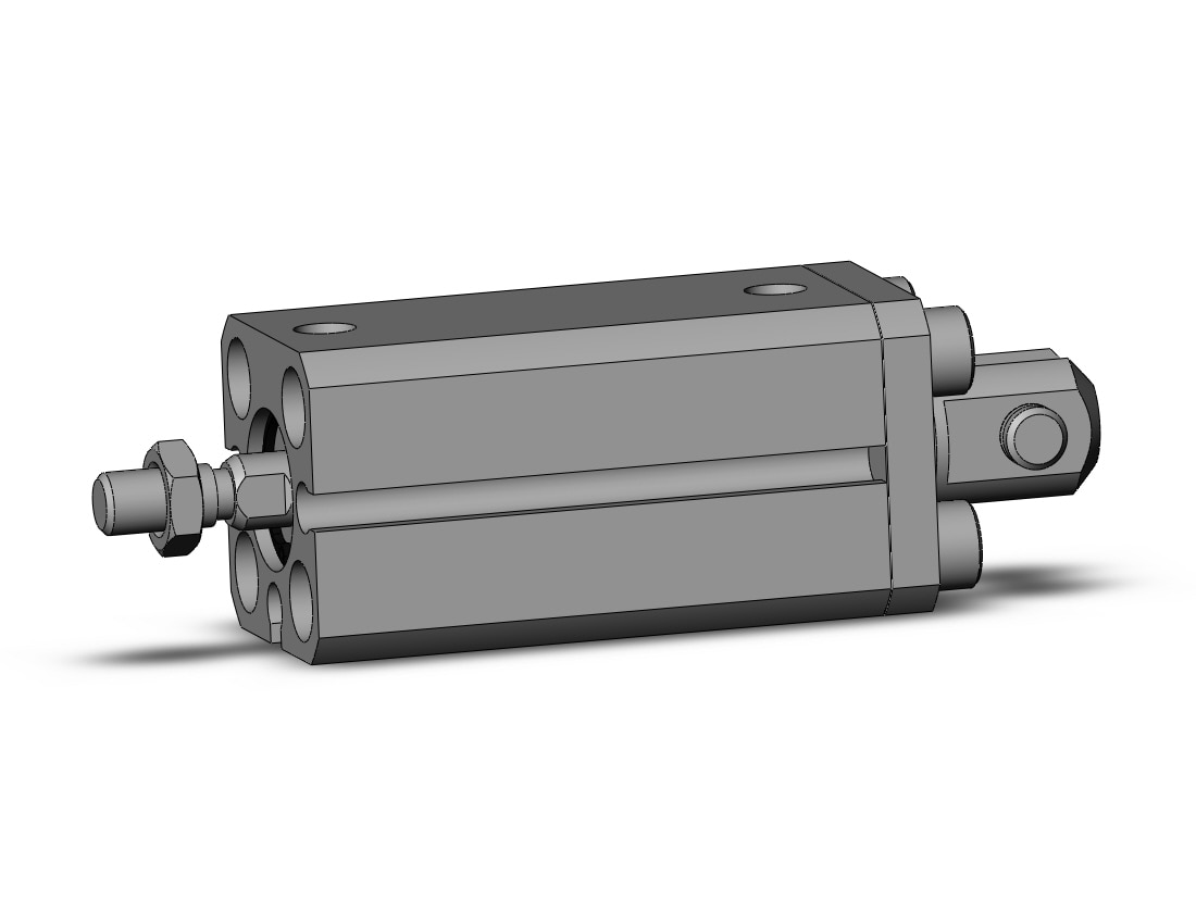 SMC CDQSD12-25DCM cyl, compact, dbl act, auto-sw, CQS COMPACT CYLINDER