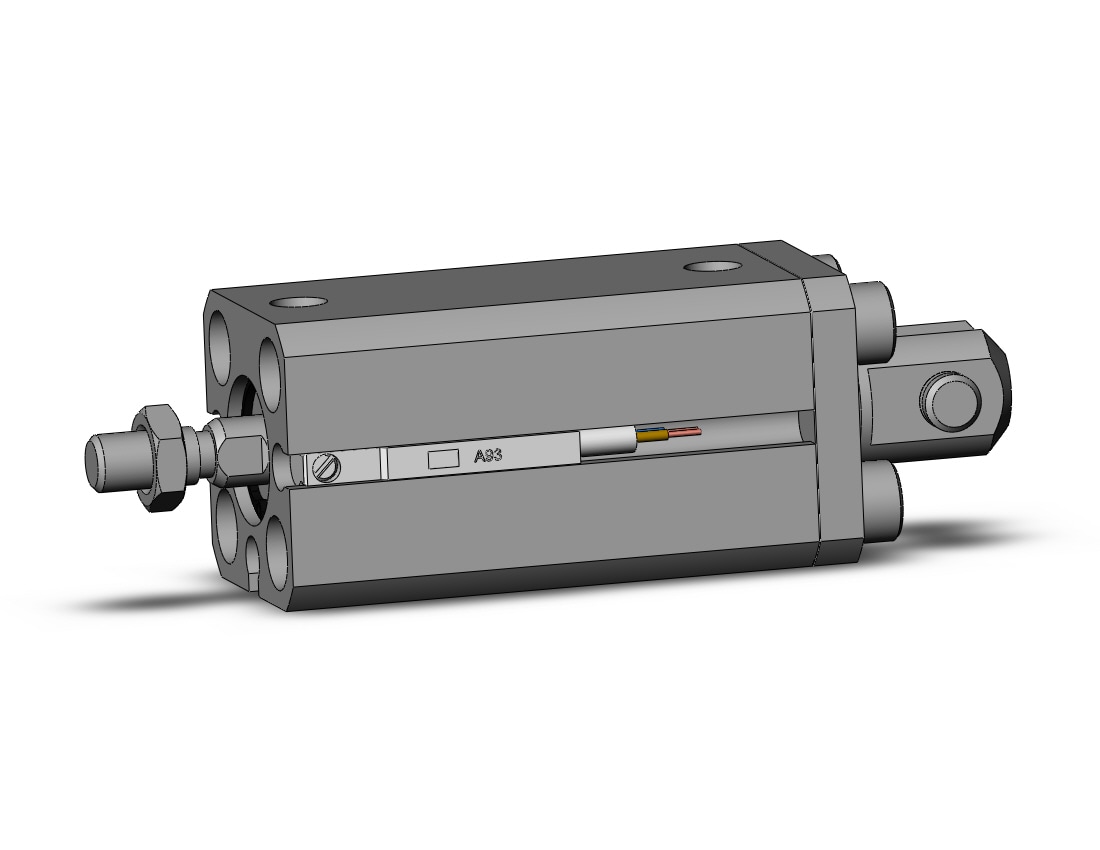 SMC CDQSD12-25DM-A93L 12mm cqs dbl-act auto-sw, CQS COMPACT CYLINDER