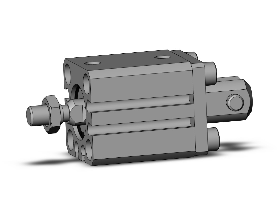 SMC CDQSD16-10DM cyl, compact, dbl act, auto-sw, CQS COMPACT CYLINDER