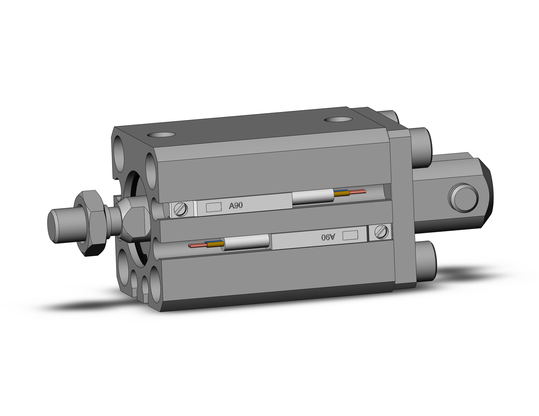 SMC CDQSD16-20DCM-A90 cylinder compact, CQS COMPACT CYLINDER