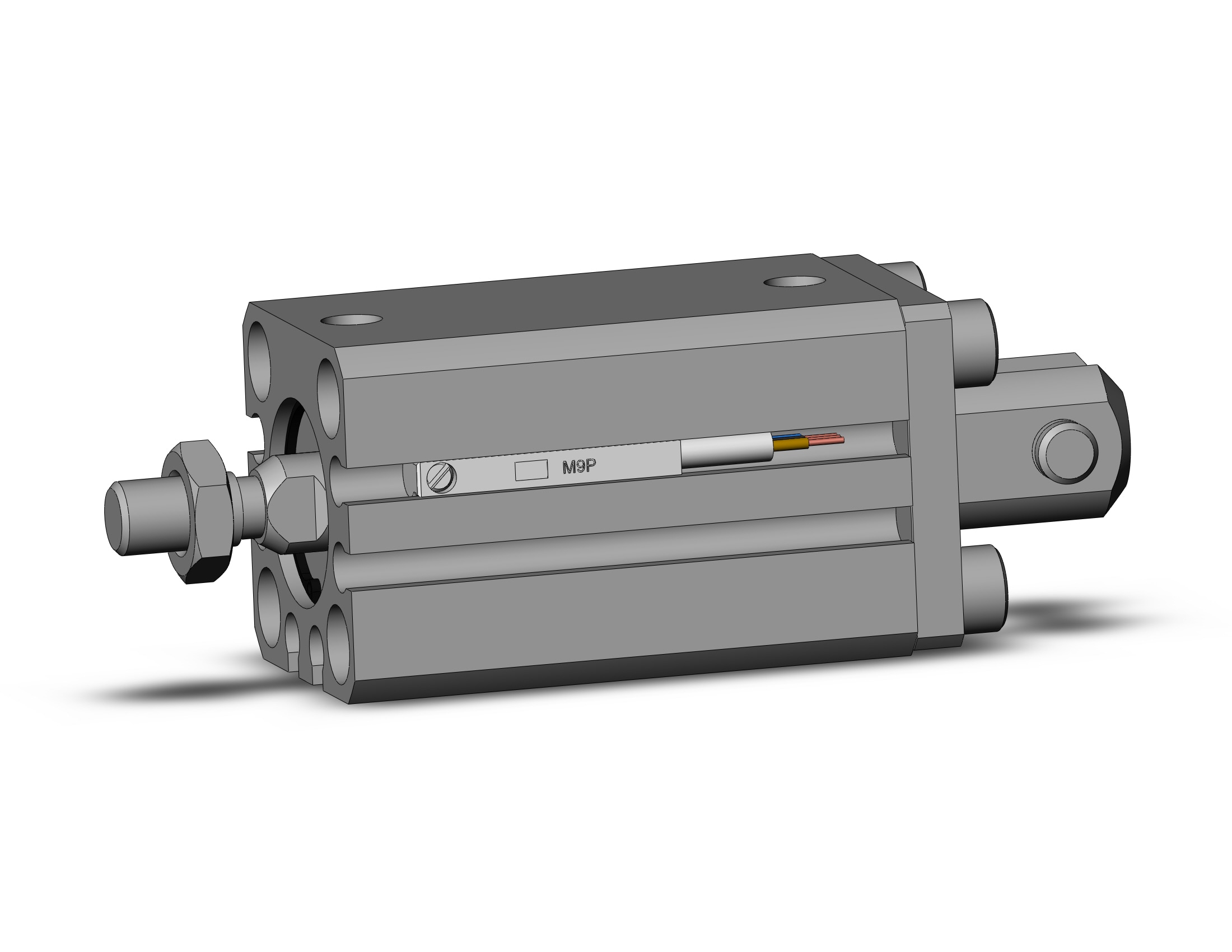 SMC CDQSD16-25DM-M9PSAPCS 16mm cqs dbl-act auto-sw, CQS COMPACT CYLINDER