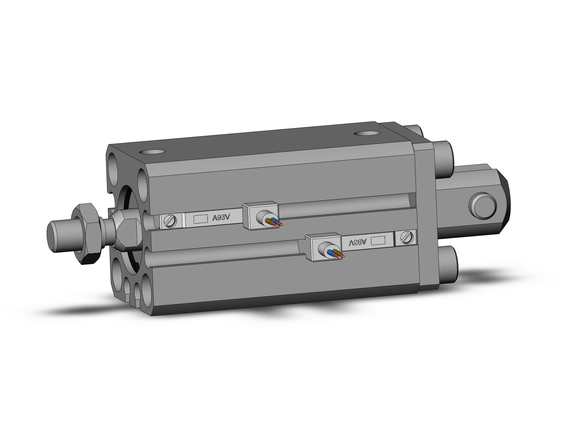 SMC CDQSD16-30DCM-A93VL cylinder compact, CQS COMPACT CYLINDER