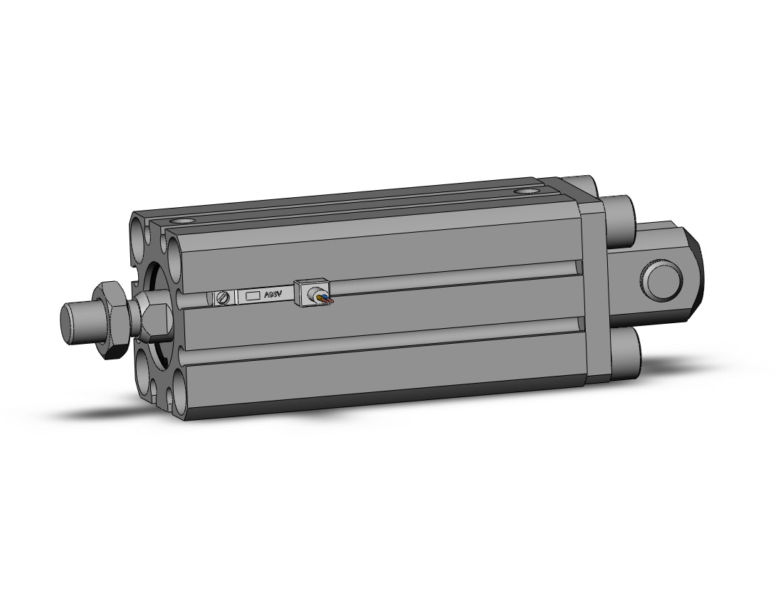 SMC CDQSD20-50DCM-A93VLS cyl, compact, dbl act, auto-sw, CQS COMPACT CYLINDER