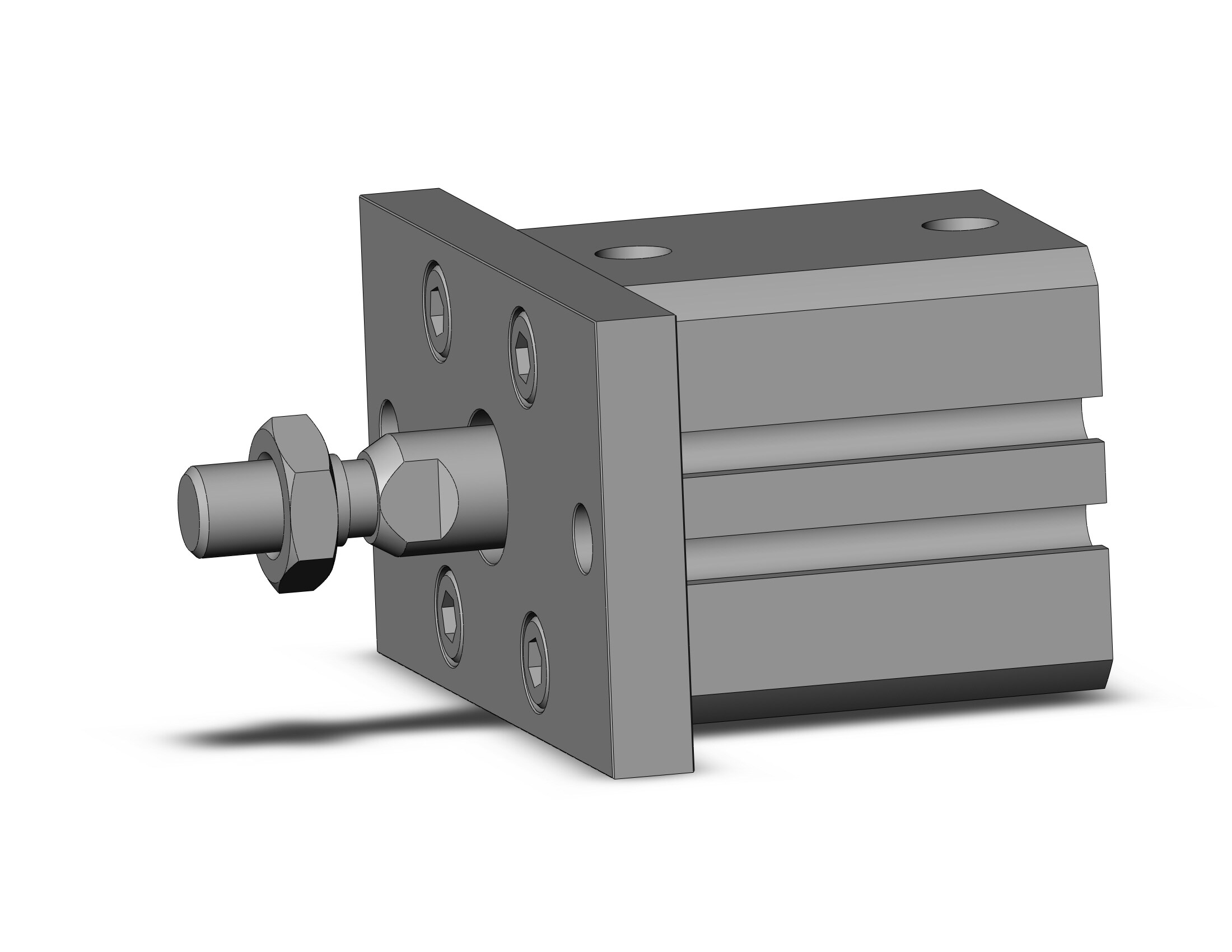 SMC CDQSF16-10DM cyl, compact, dbl act, auto-sw, CQS COMPACT CYLINDER