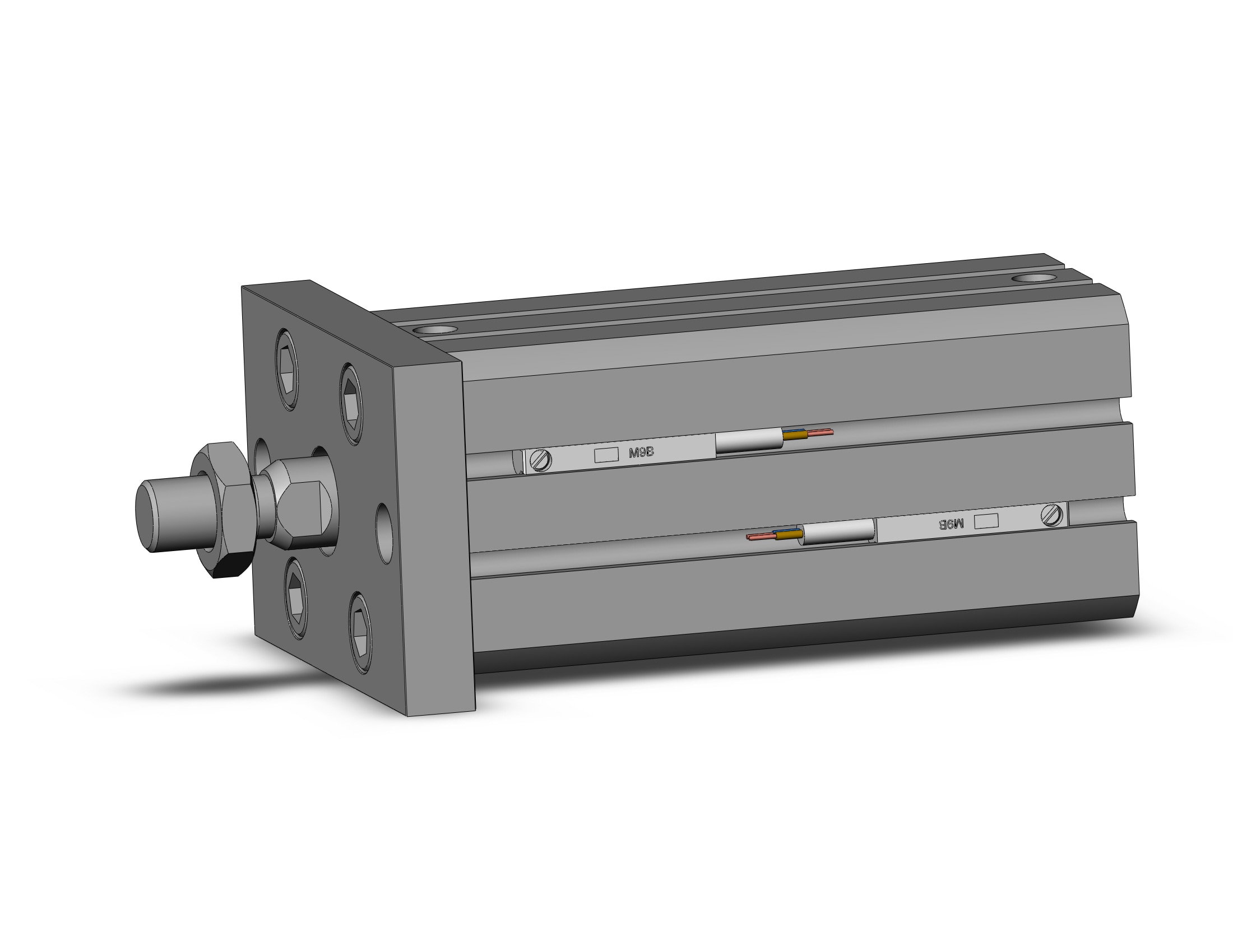 SMC CDQSF20-50DCM-M9B cyl, compact, dbl act, auto-sw, CQS COMPACT CYLINDER