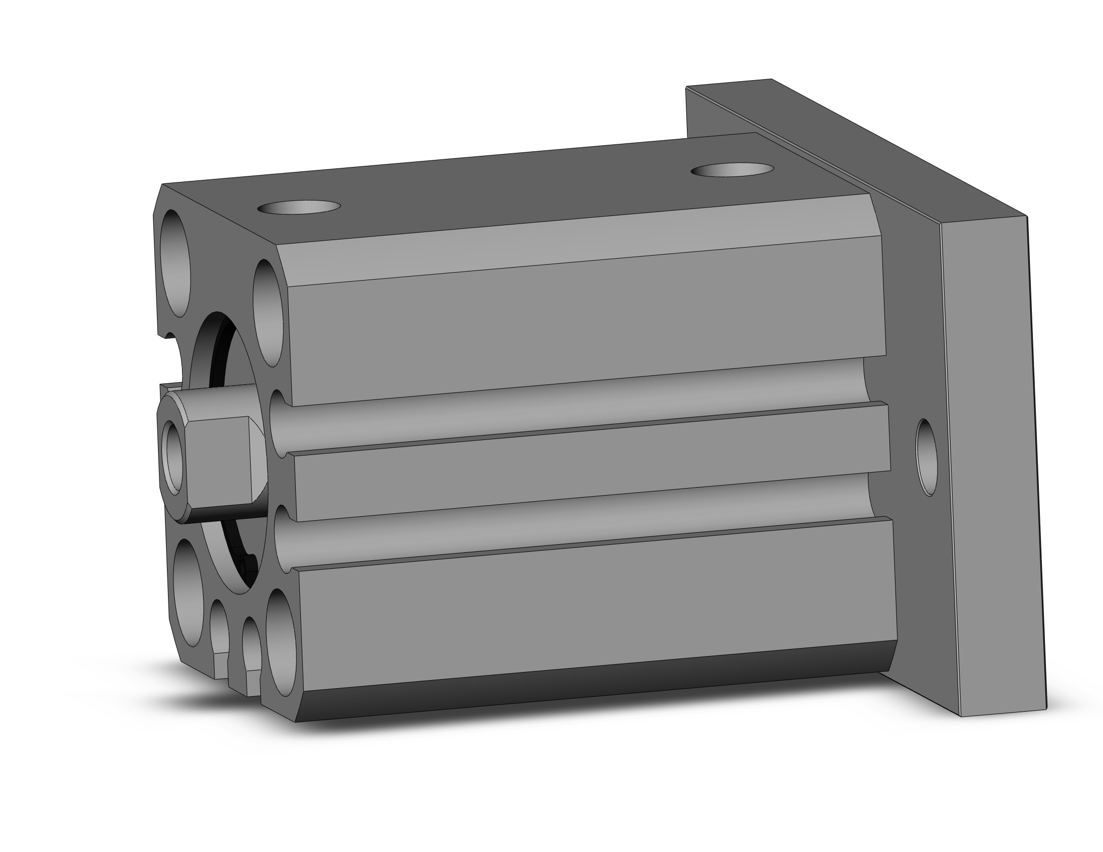 SMC CDQSG16-15D cyl, compact, dbl act, auto-sw, CQS COMPACT CYLINDER