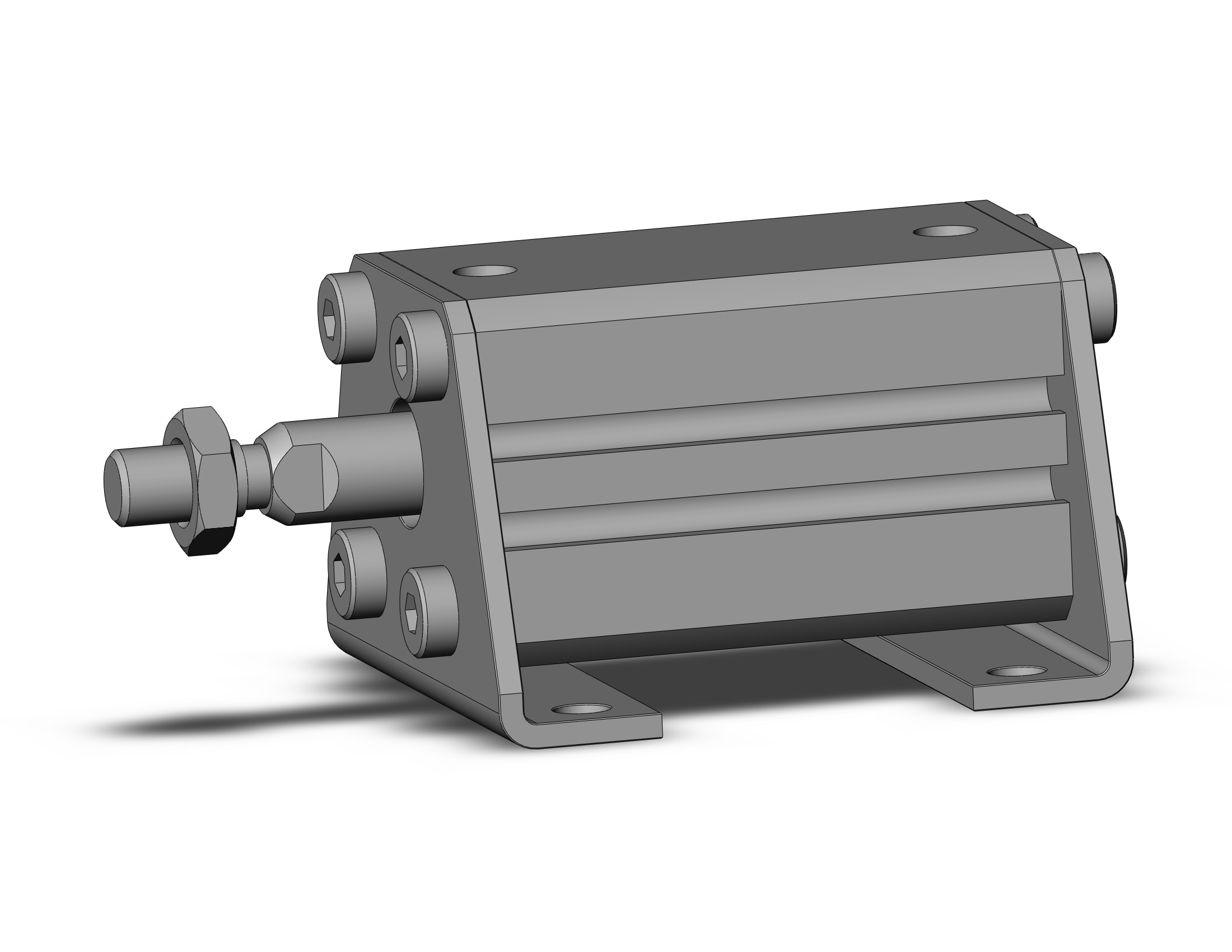 SMC CDQSL16-25DCM cyl, compact, dbl act, auto-sw, CQS COMPACT CYLINDER