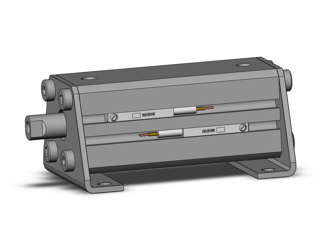 SMC CDQSL16-35DC-M9BWL cyl, compact, dbl act long stk, CQS COMPACT CYLINDER