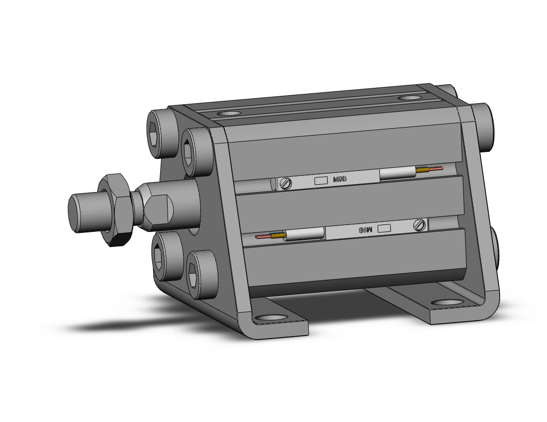 SMC CDQSL20-20DCM-M9BL cyl, compact, dbl act, auto-sw, CQS COMPACT CYLINDER