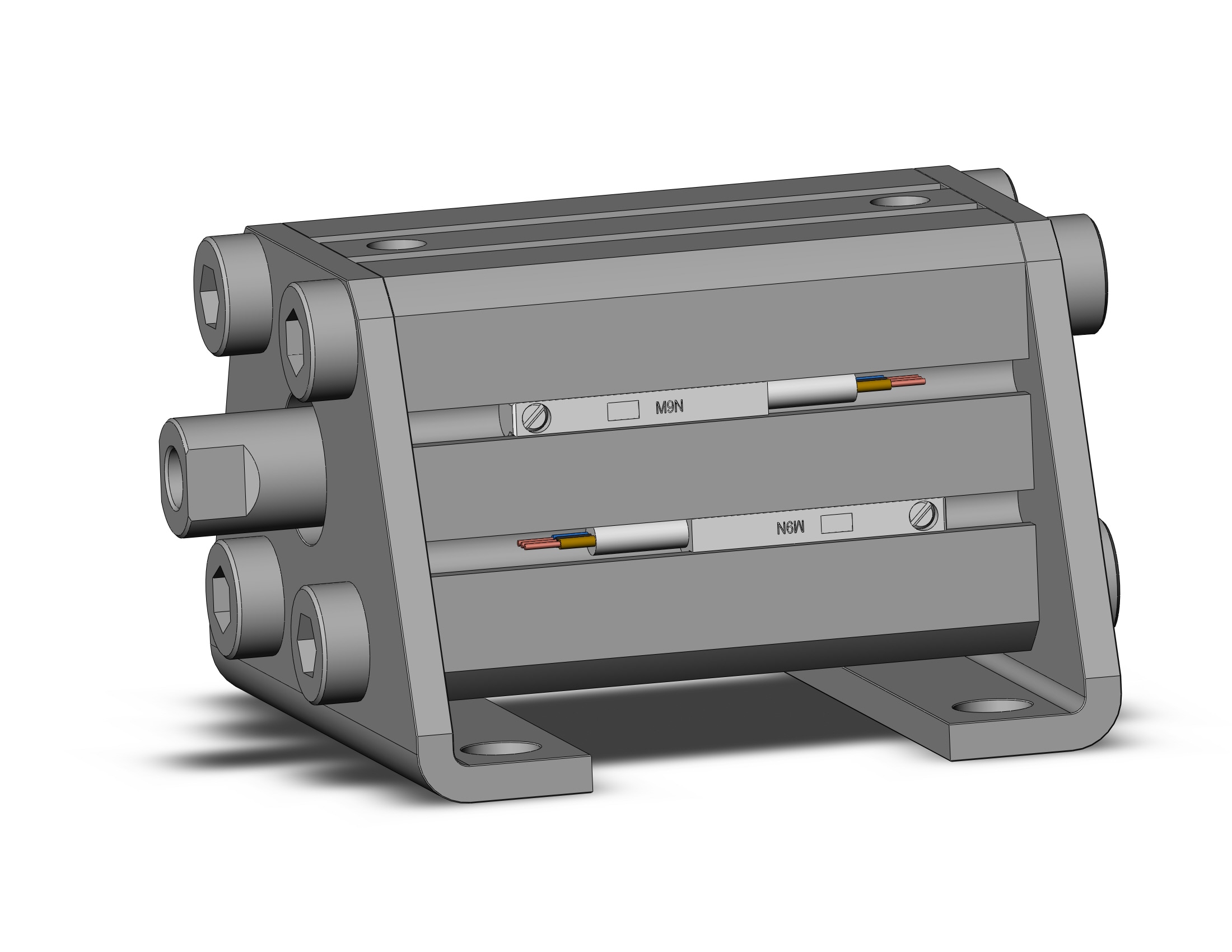 SMC CDQSL20-25D-M9NZ cylinder, compact, COMPACT CYLINDER