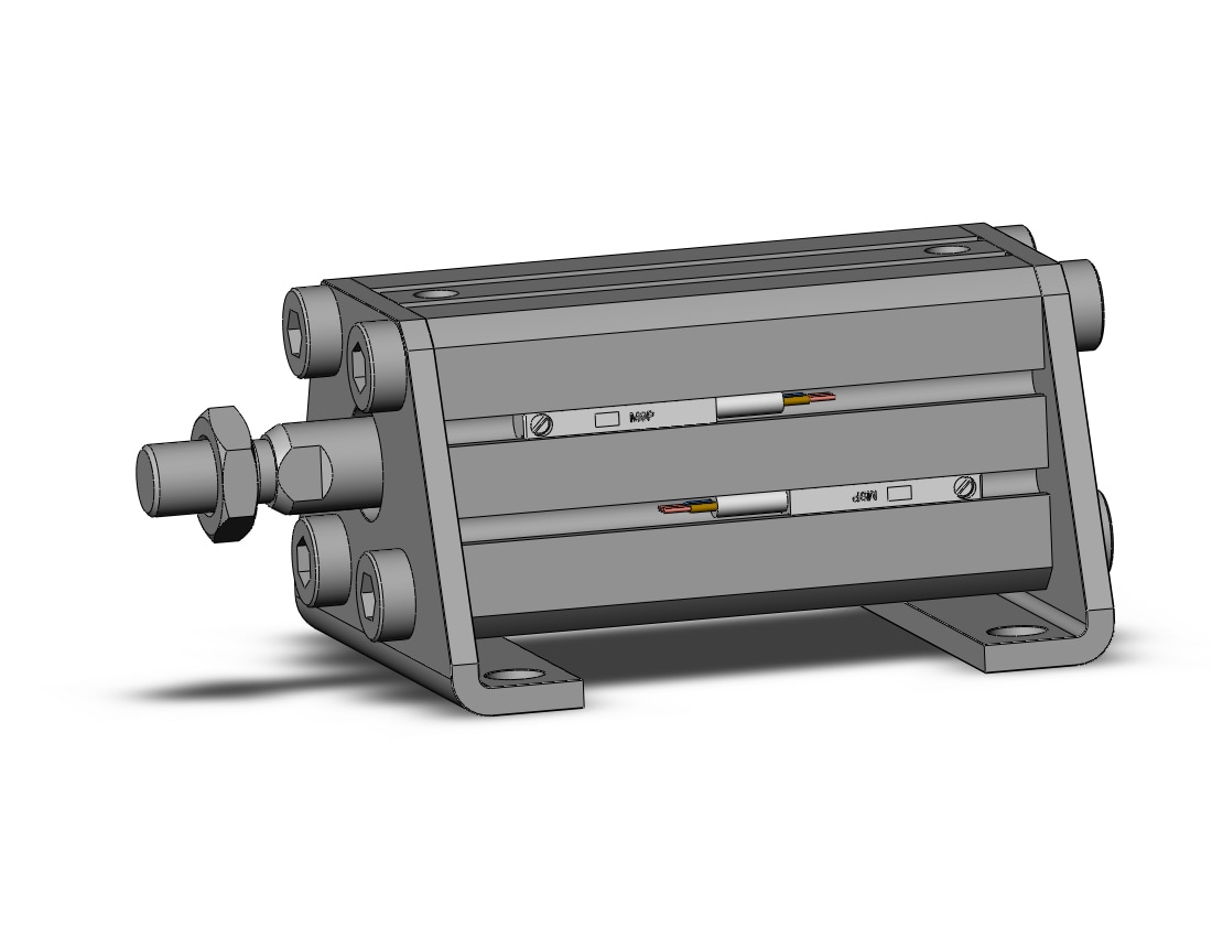 SMC CDQSL20-40DM-M9P cyl, compact, dbl act, auto-sw, CQS COMPACT CYLINDER