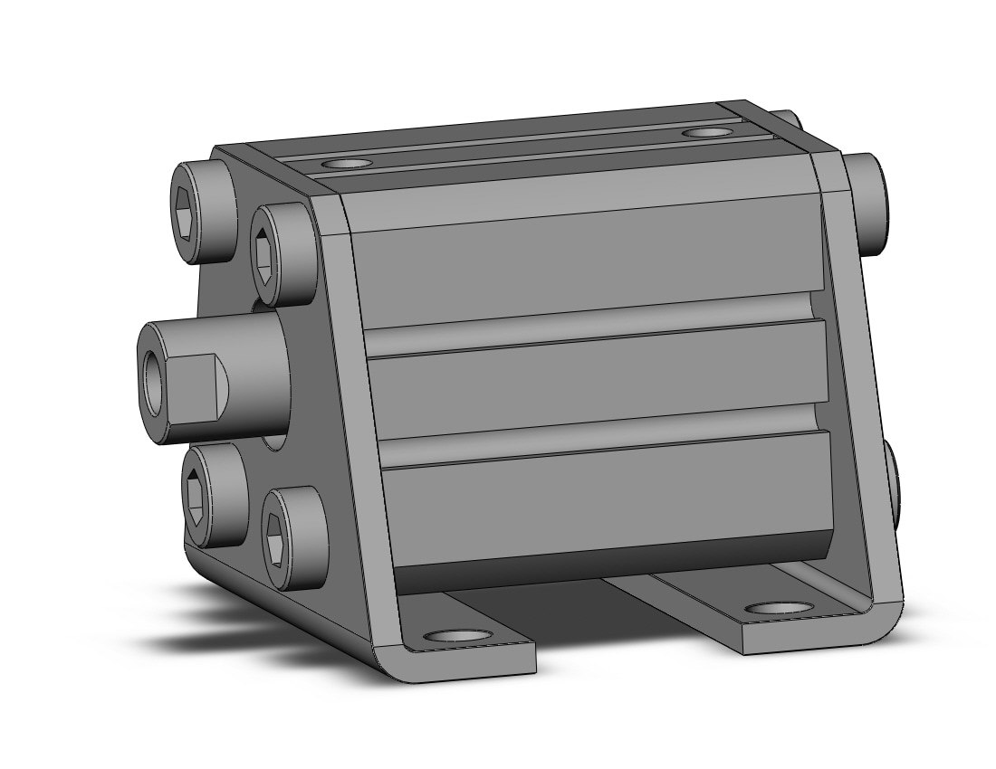 SMC CDQSL25-15D cyl, compact, dbl act, auto-sw, CQS COMPACT CYLINDER