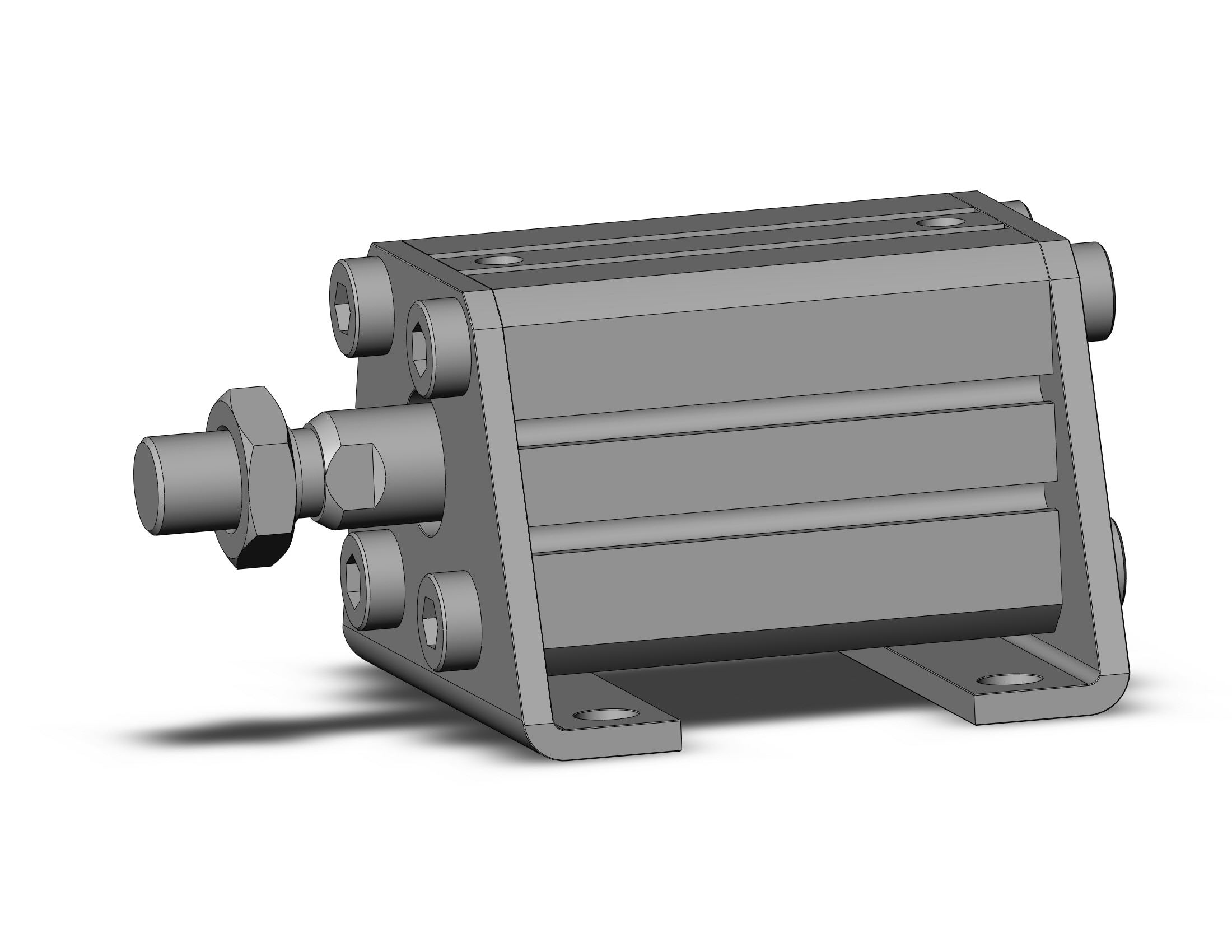 SMC CDQSL25-25DM cyl, compact, dbl act, auto-sw, CQS COMPACT CYLINDER