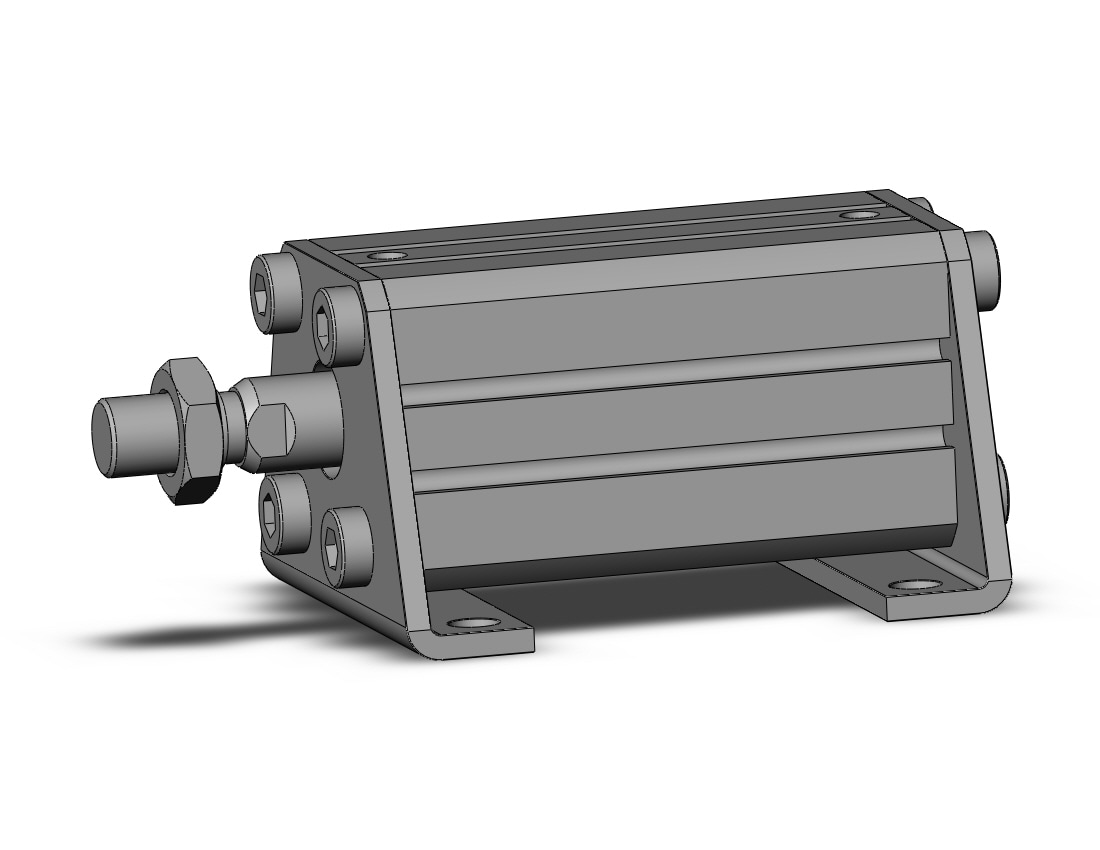 SMC CDQSL25-40DCM cyl, compact, dbl act, auto-sw, CQS COMPACT CYLINDER