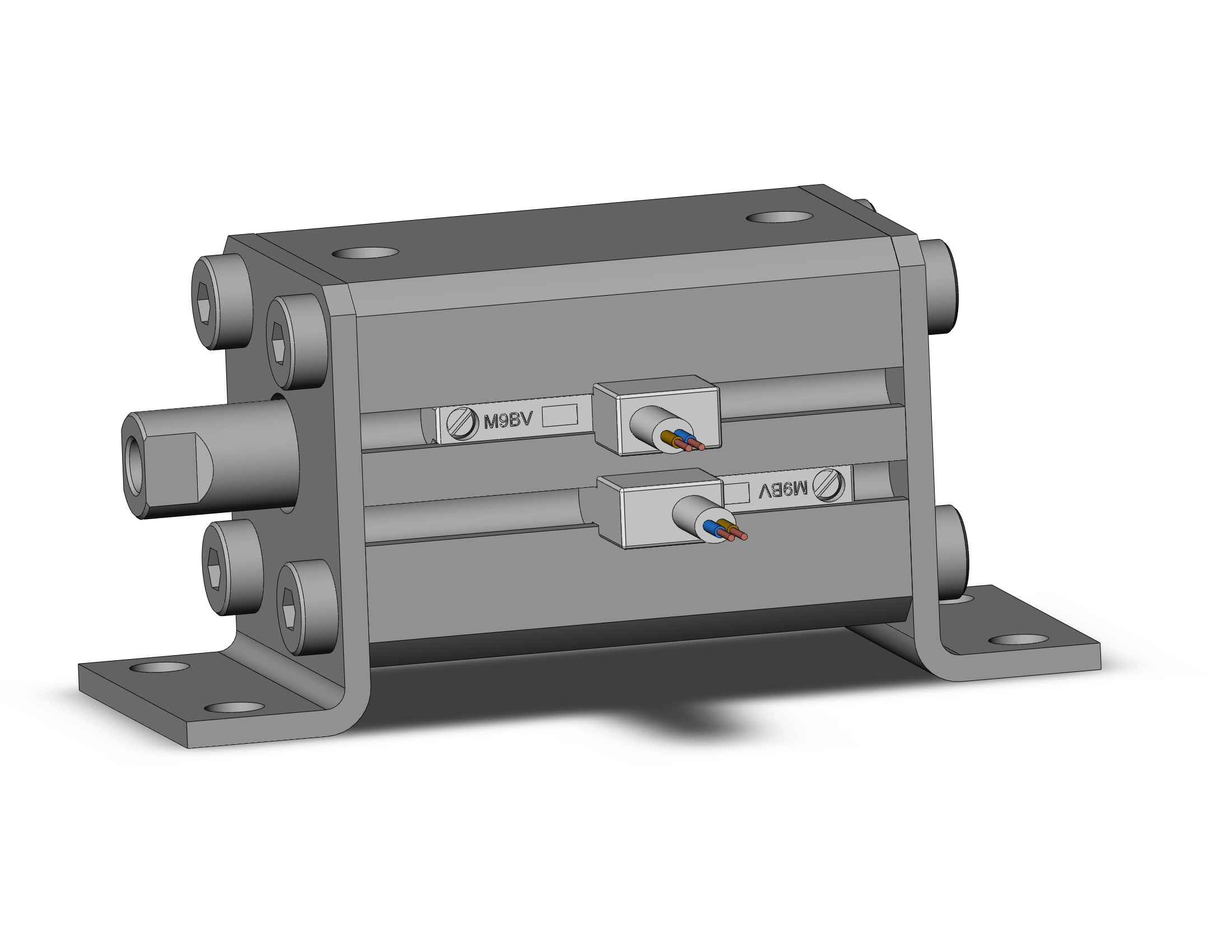 SMC CDQSLC16-20DC-M9BVL cyl, compact, dbl act long stk, COMPACT CYLINDER