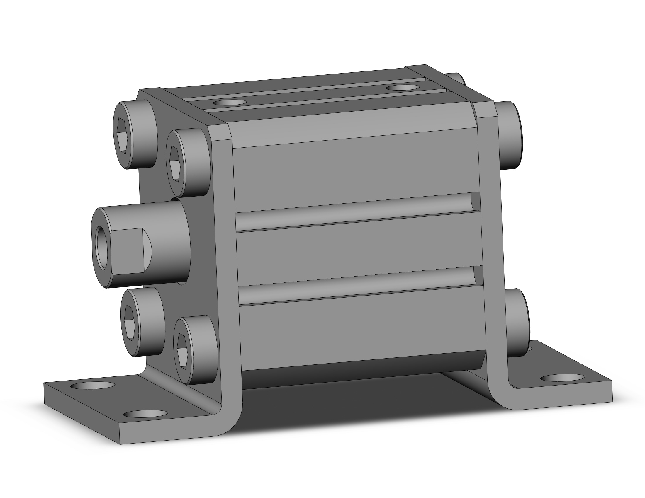 SMC CDQSLC25-5D cyl, dbl act, anti-lateral,a/s, CQS COMPACT CYLINDER