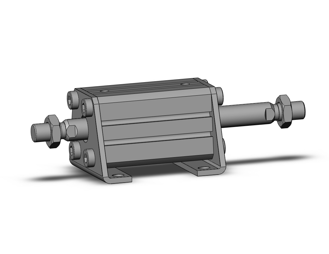 SMC CDQSWL25-25DM 25mm cqs dbl-rod auto-sw, CQS COMPACT CYLINDER