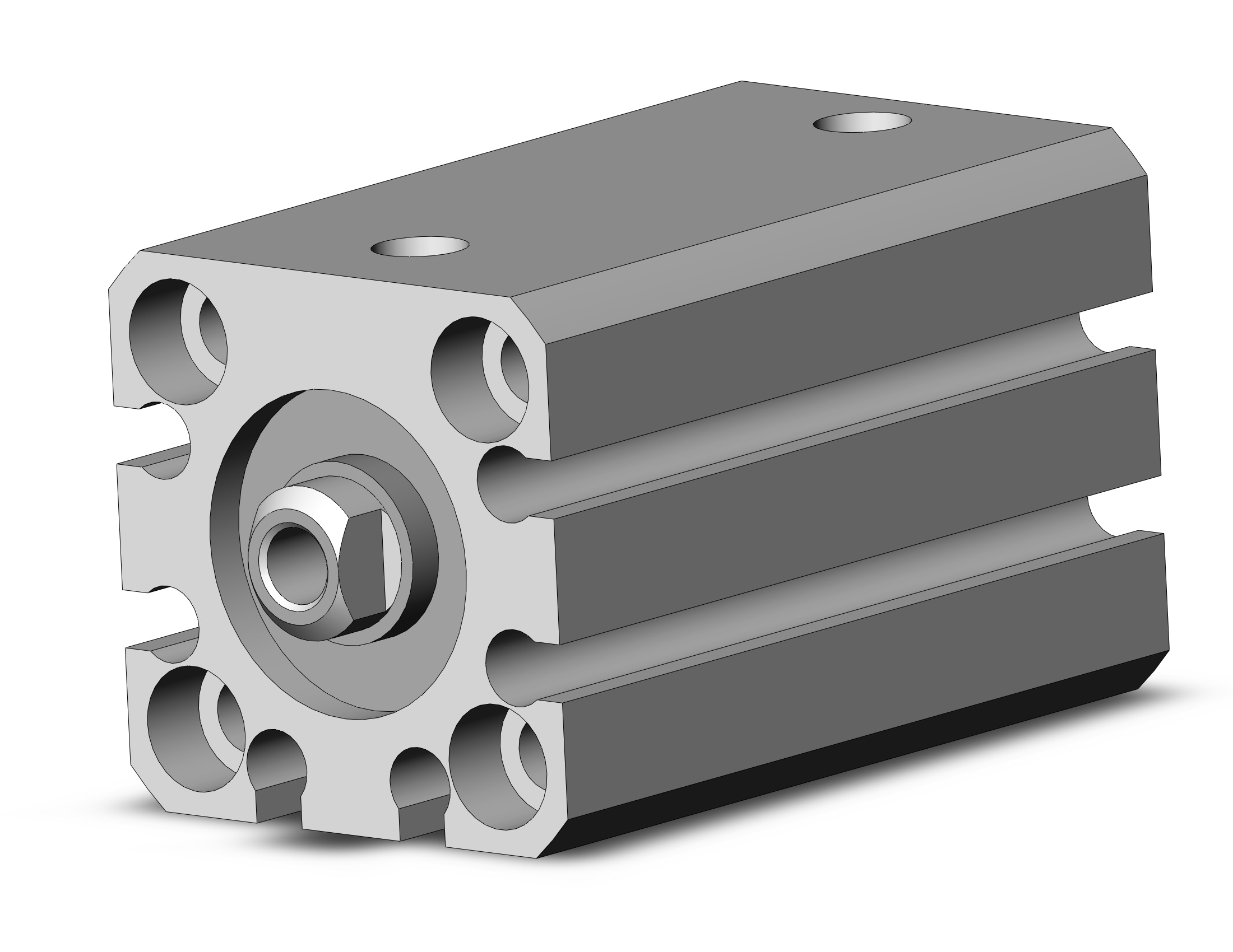 SMC CDQSYB16-20DC cyl, smooth, dbl/act, auto-sw, CQSY SMOOTH CYLINDER