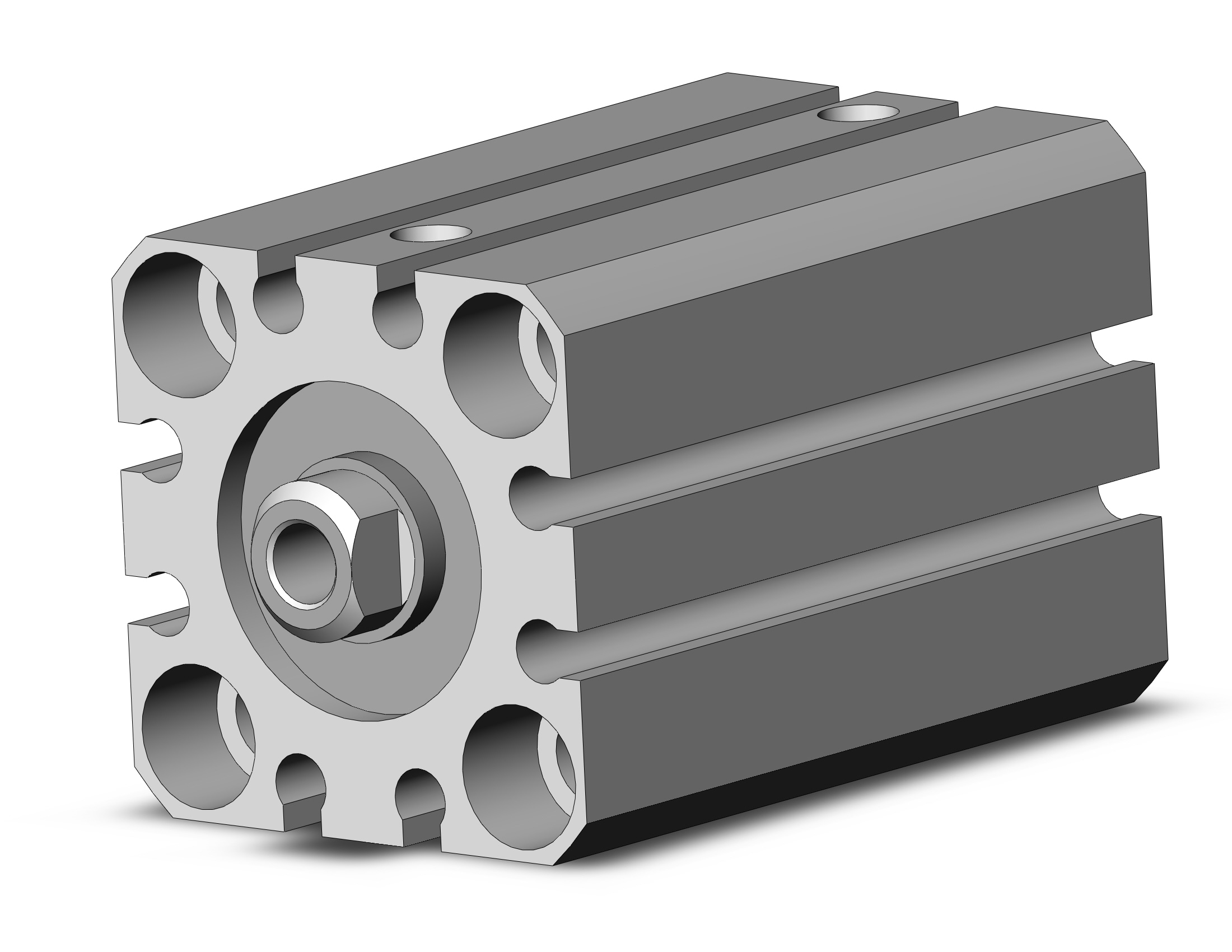 SMC CDQSYB20-20DC cyl, smooth, dbl/act, auto-sw, CQSY SMOOTH CYLINDER