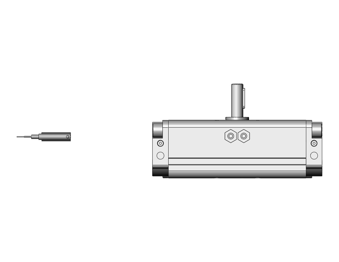 SMC CDRA1BS30-180CZ-M9PAL actuator, rotary, rack & pinion type, ROTARY ACTUATOR