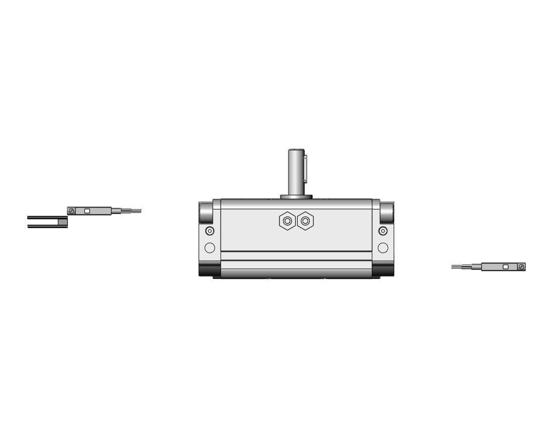 SMC CDRA1BS30-90CZ-A93L actuator, rotary, rack & pinion type, ROTARY ACTUATOR